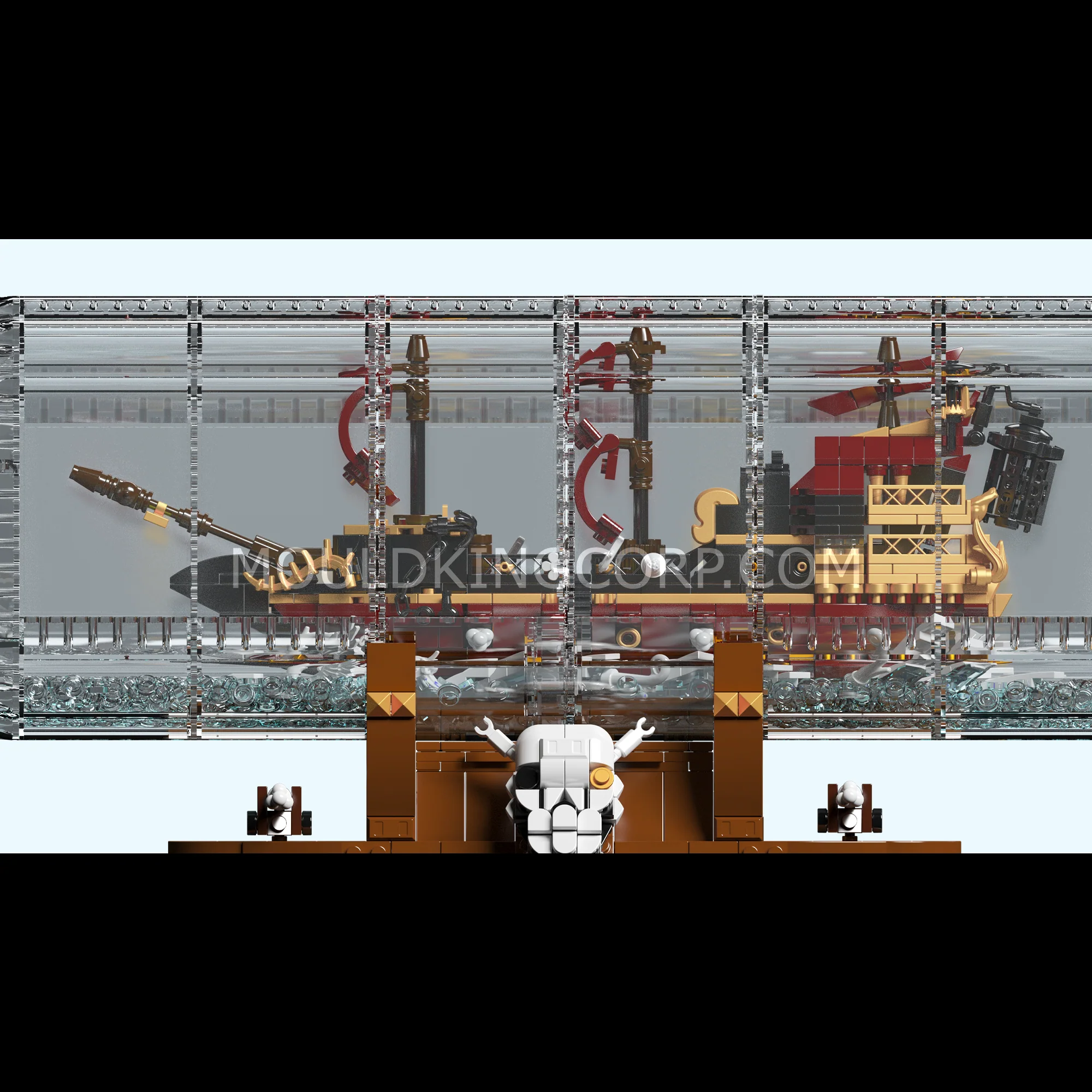 Mould King 10066 Queen Revenger Ship-In-a-Bottle Building Set | 2,488 PCS - Image 4