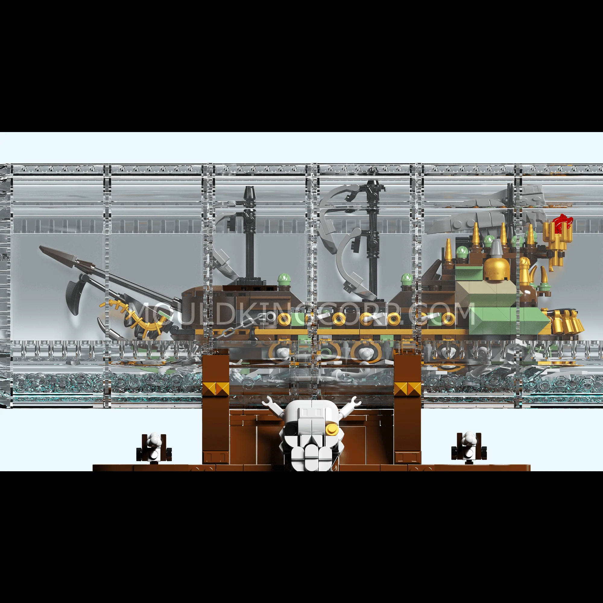 Mould King 10067 Flying Dutchman Ship-In-a-Bottle Building Set | 2,499 PCS - Image 4