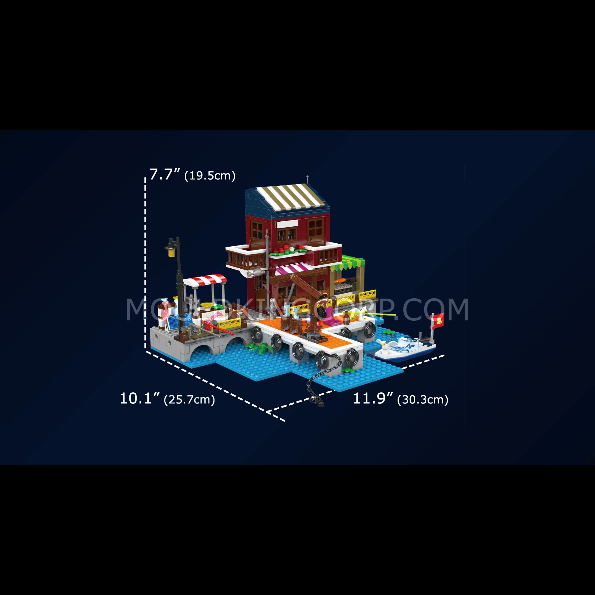 Mould King 10110 Fishing Dock Building Set | 800 Pcs - Image 6
