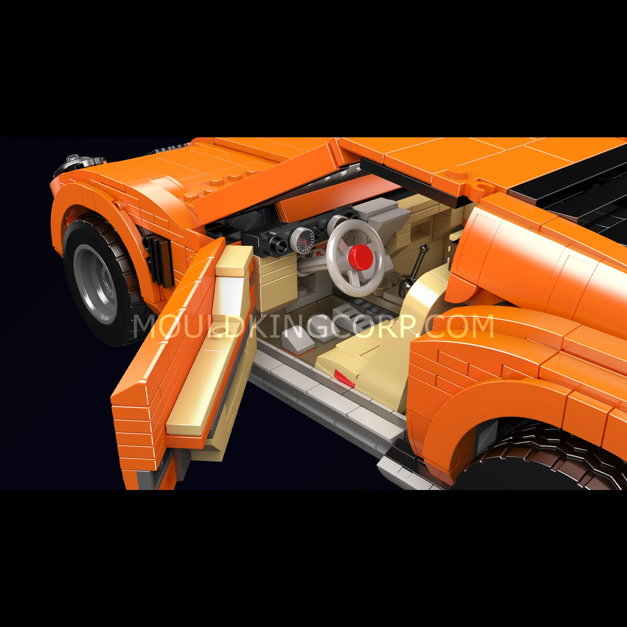 Mould King 10116 Lamb Miura Car Model Building Set | 1,607 Pcs - Image 2
