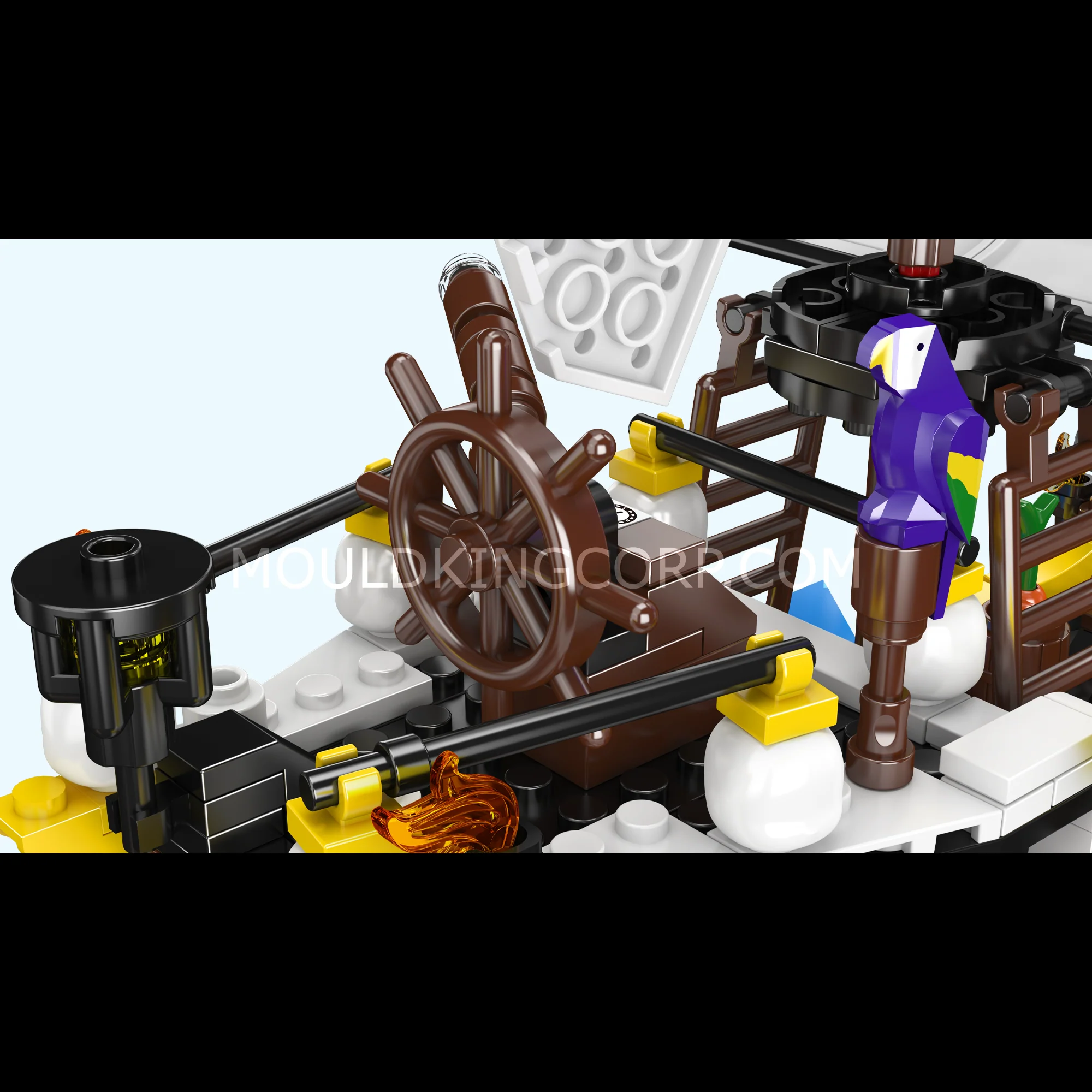 Mould King 10137 Redbeard’s Revenge Ship Model Building Set | 928 Pcs - Image 3