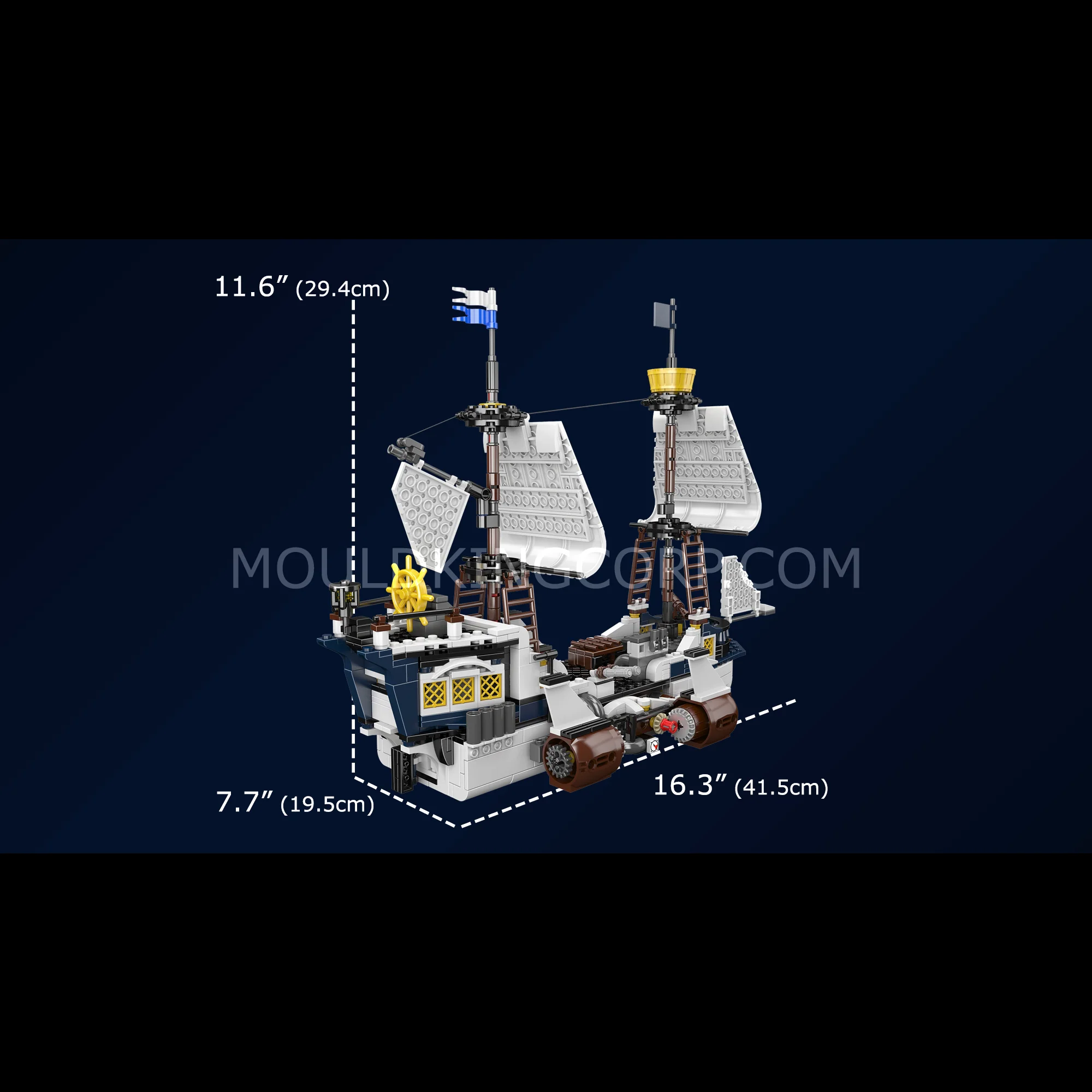 Mould King 10147 Savior Ship Model Building Set | 1,281 Pcs - Image 6