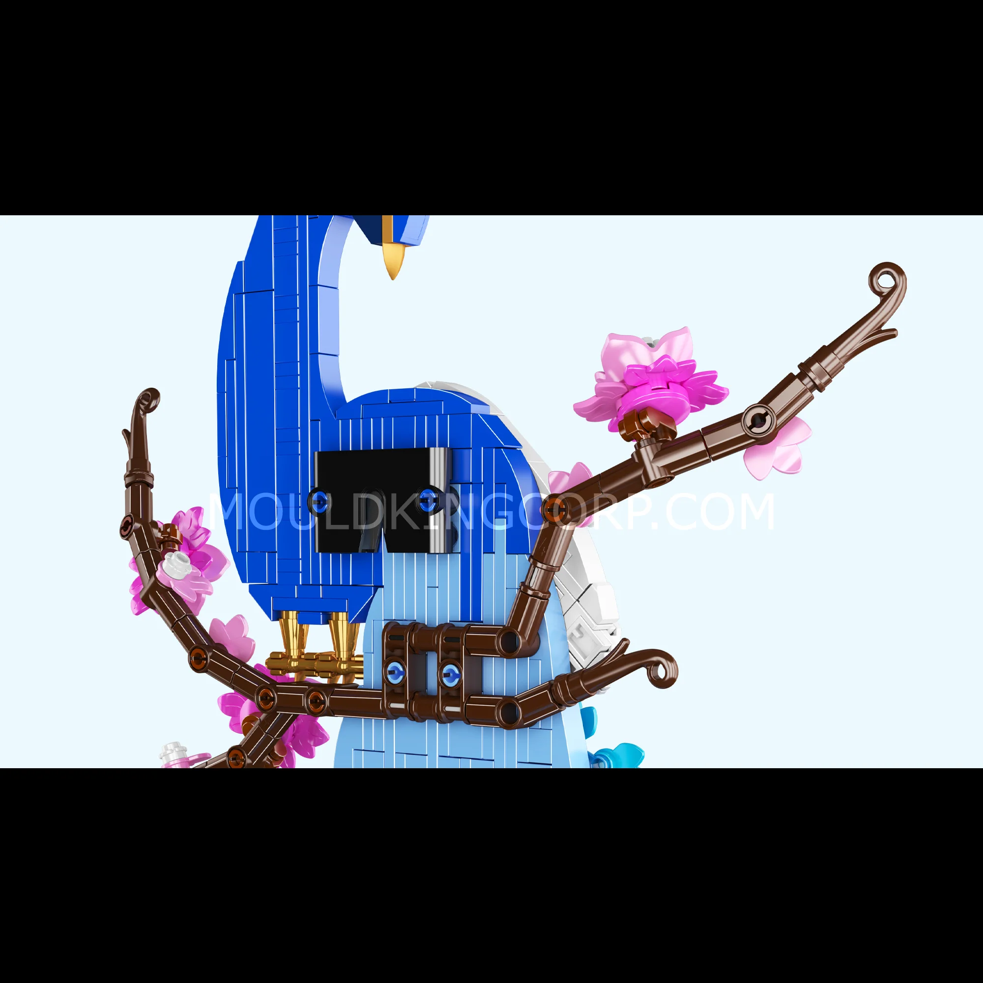 Mould King 10149 Peacock Wall Art Building Set | 690 Pcs - Image 4