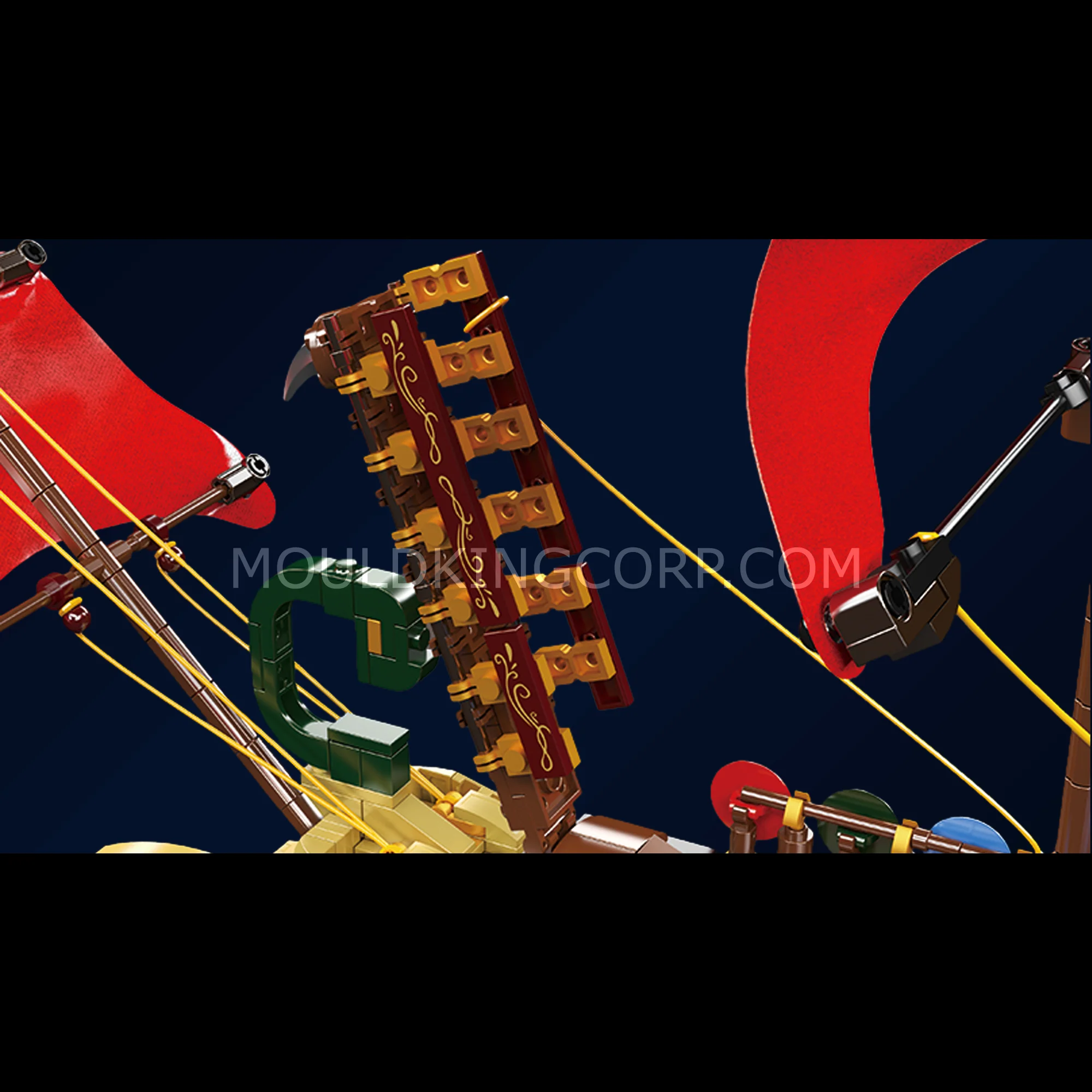 Mould King 10156 Roman Imperium Warship Building Set | 1,466 Pcs - Image 3