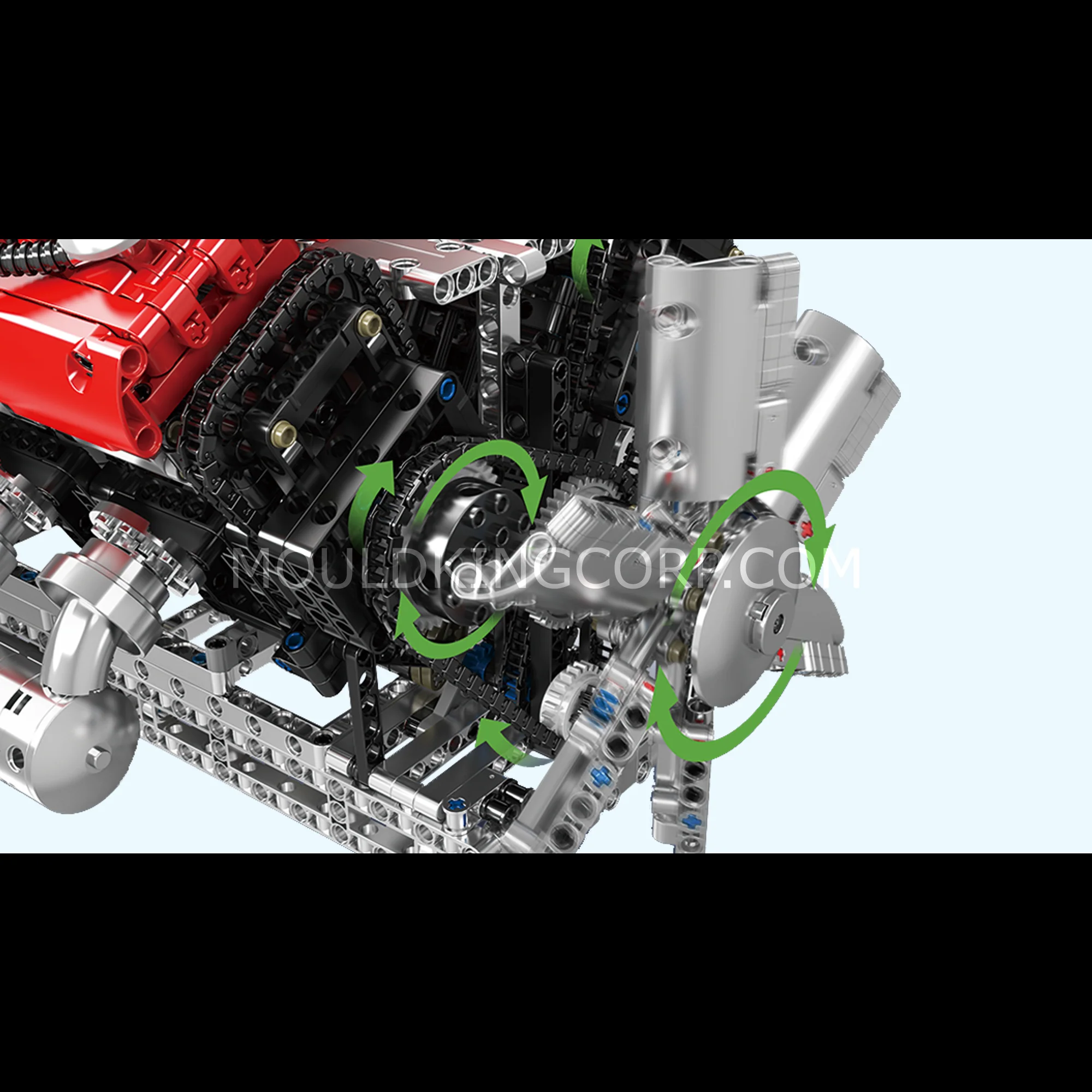 Mould King 10169 Italian Supercar V12 Engine Building Set | 3,472 Pcs - Image 4
