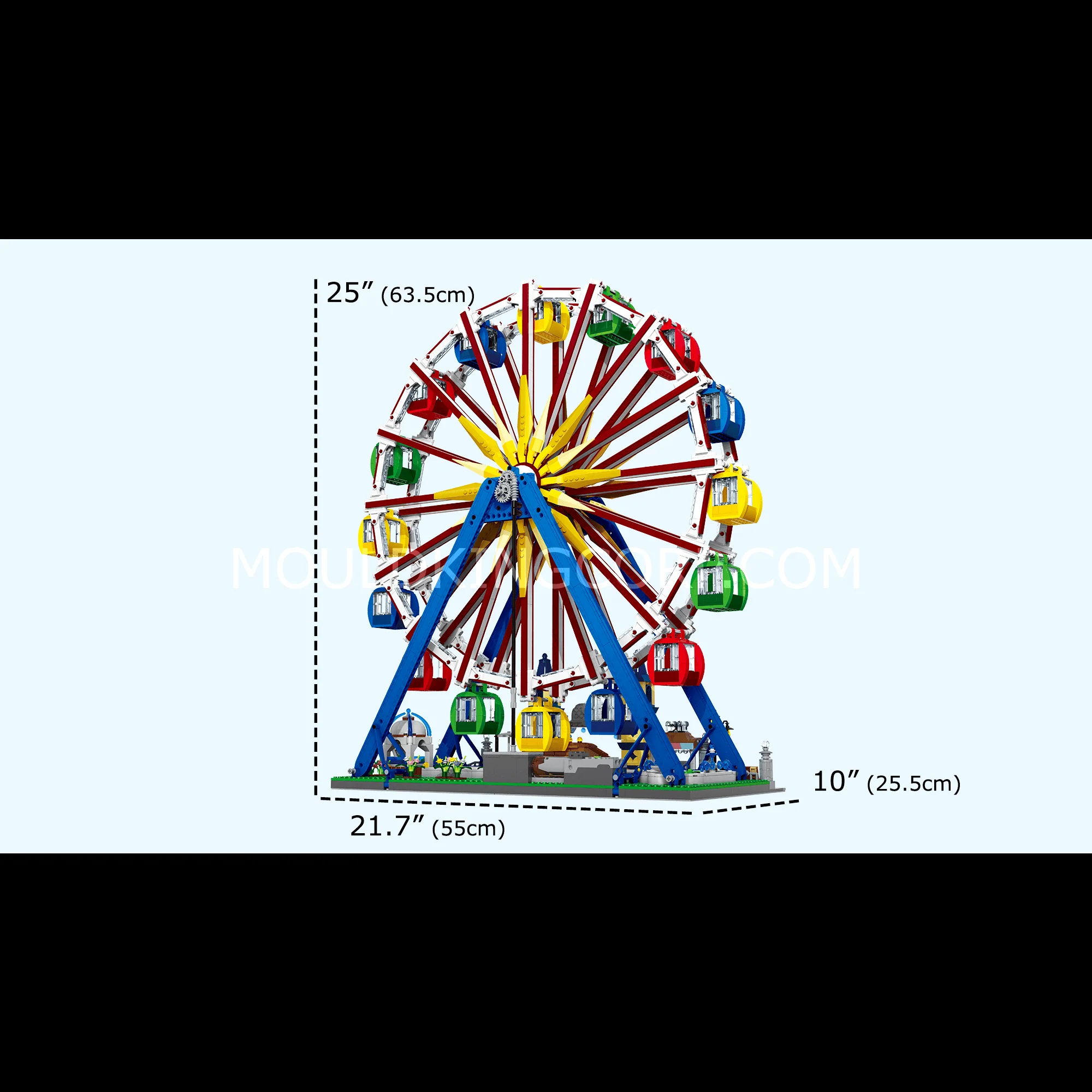 MOULD KING 11006 Ferris Wheel Motorized Building Set | 3,836 PCS - Image 6