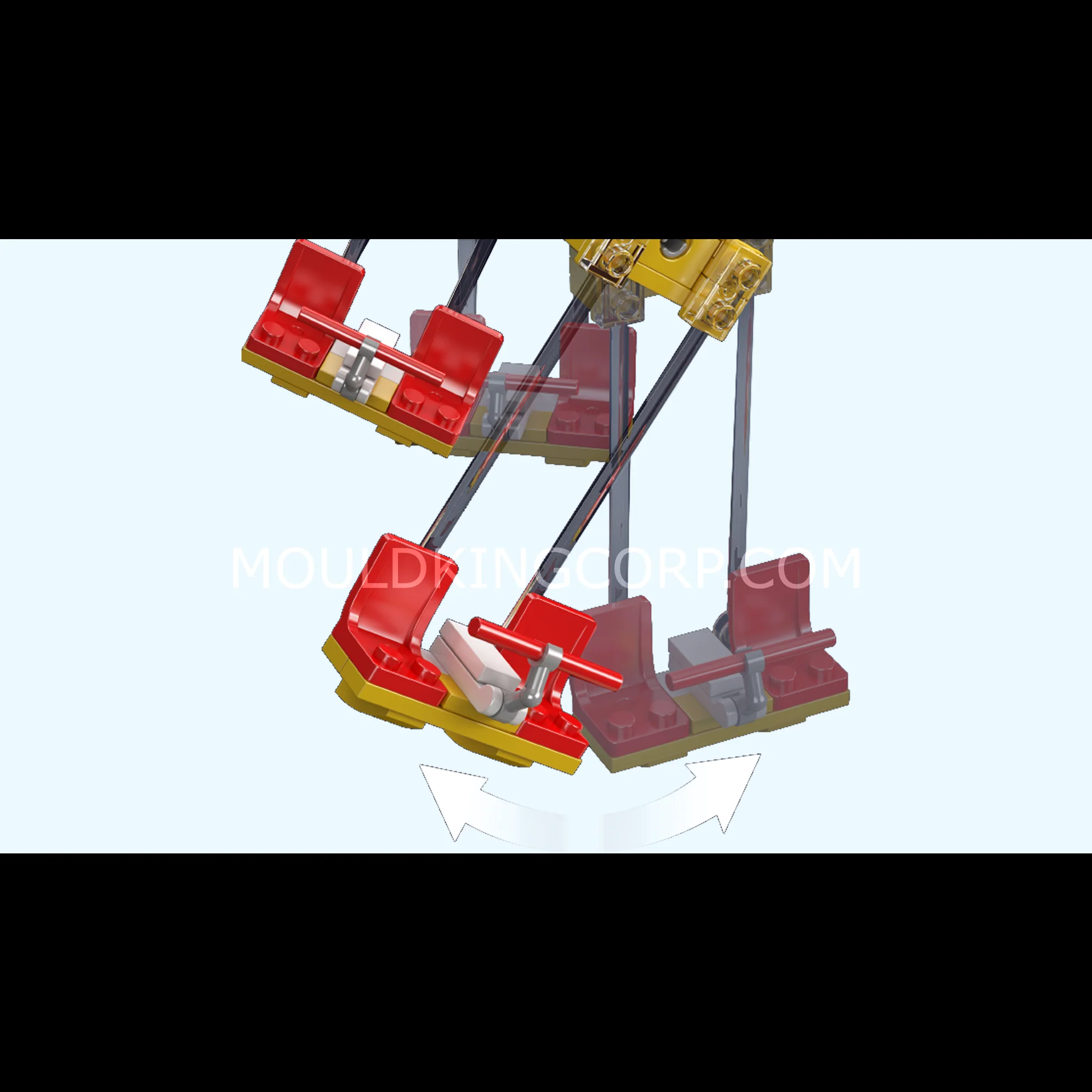 Mould King 11016 Electric Flying Chair Ride Building Set | 1,581 Pcs - Image 4
