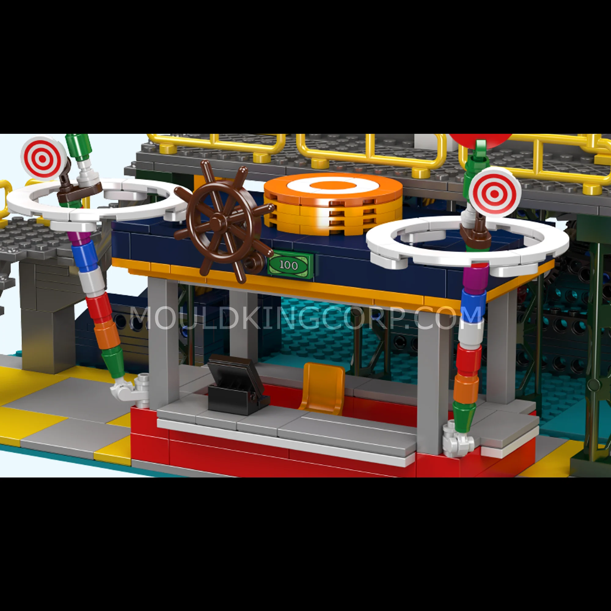 Mould King 11017 Electric Shark Pirate Ship Ride Building Set | 1,922 Pcs - Image 3