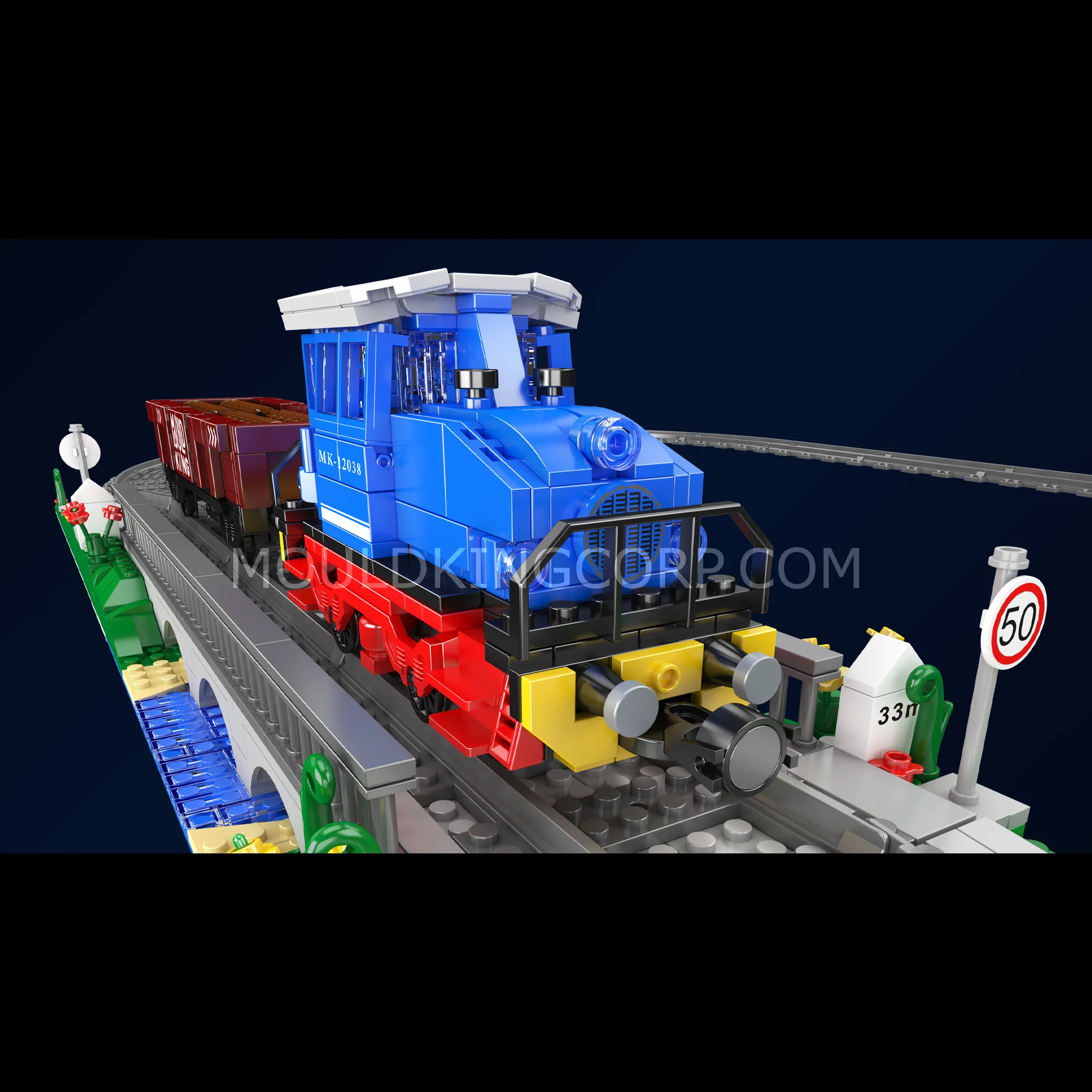 Mould King 12038 ESU KG2300 Diesel Locomotive Building Set | 1,117 Pcs - Image 2