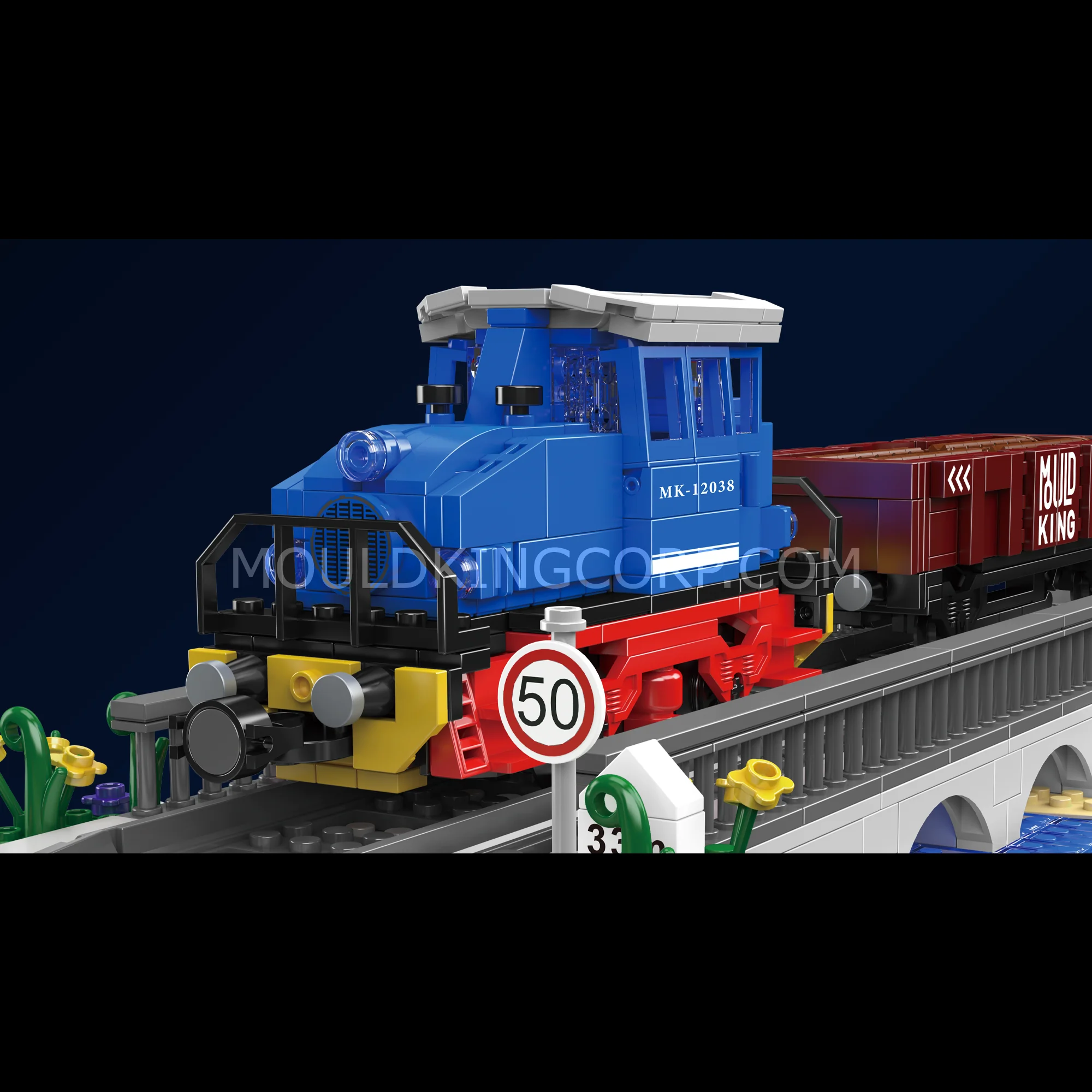 Mould King 12038 ESU KG2300 Diesel Locomotive Building Set | 1,117 Pcs - Image 5