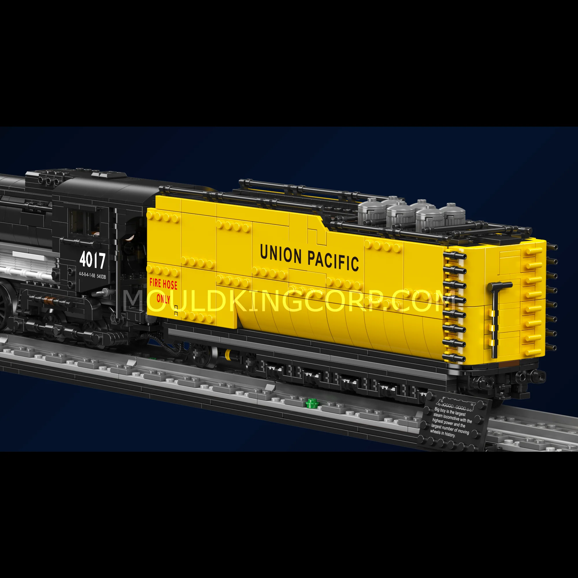 Mould King 12049 Big Boy 4-8-8-4 Steam Locomotive Building Set | 3,040 Pcs - Image 5