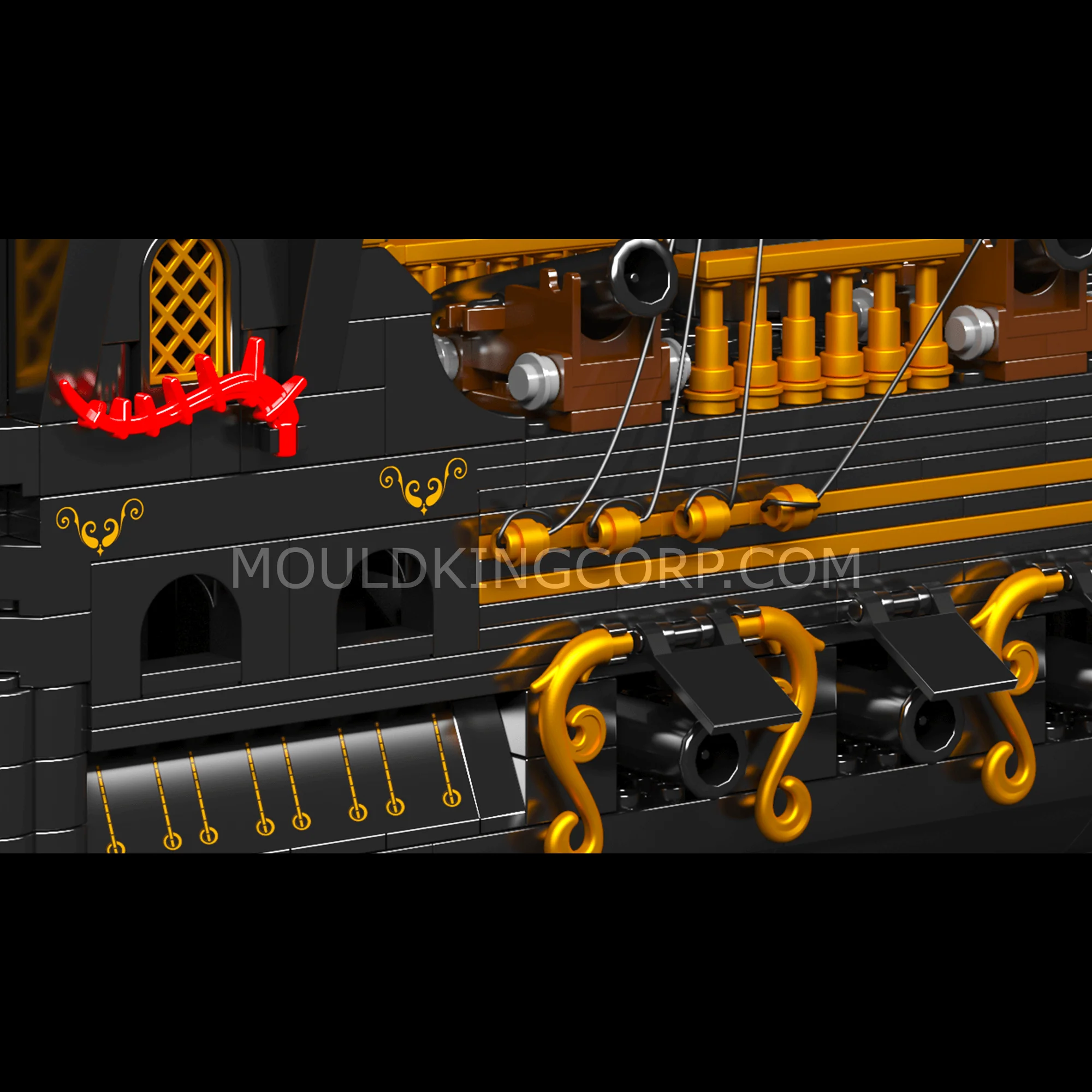 Mould King 13083 Gull Pirate Ship Model Building Set | 1,288 PCS - Image 6