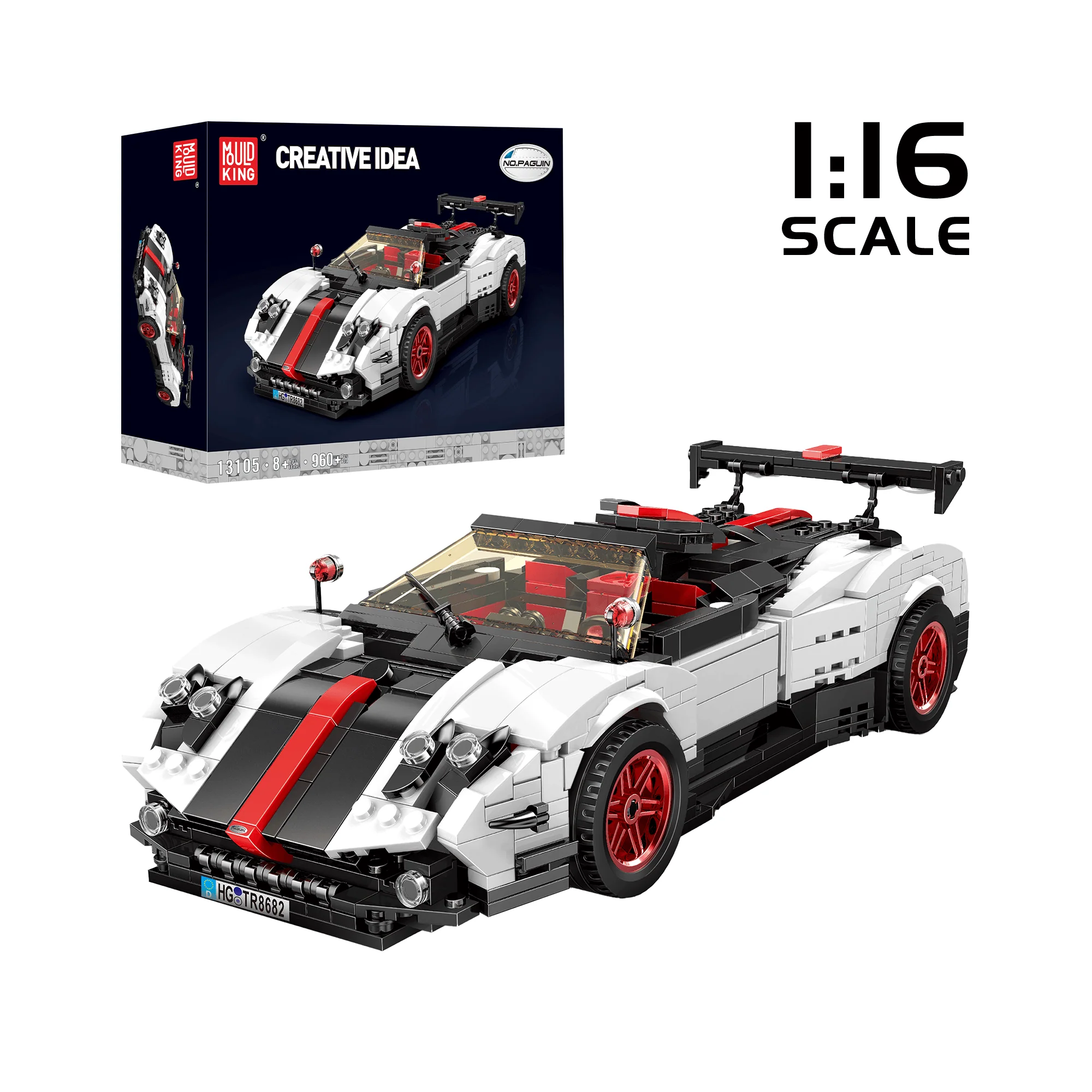MOULD KING 13105 Zonda Sports Car Building Set | 960 PCS