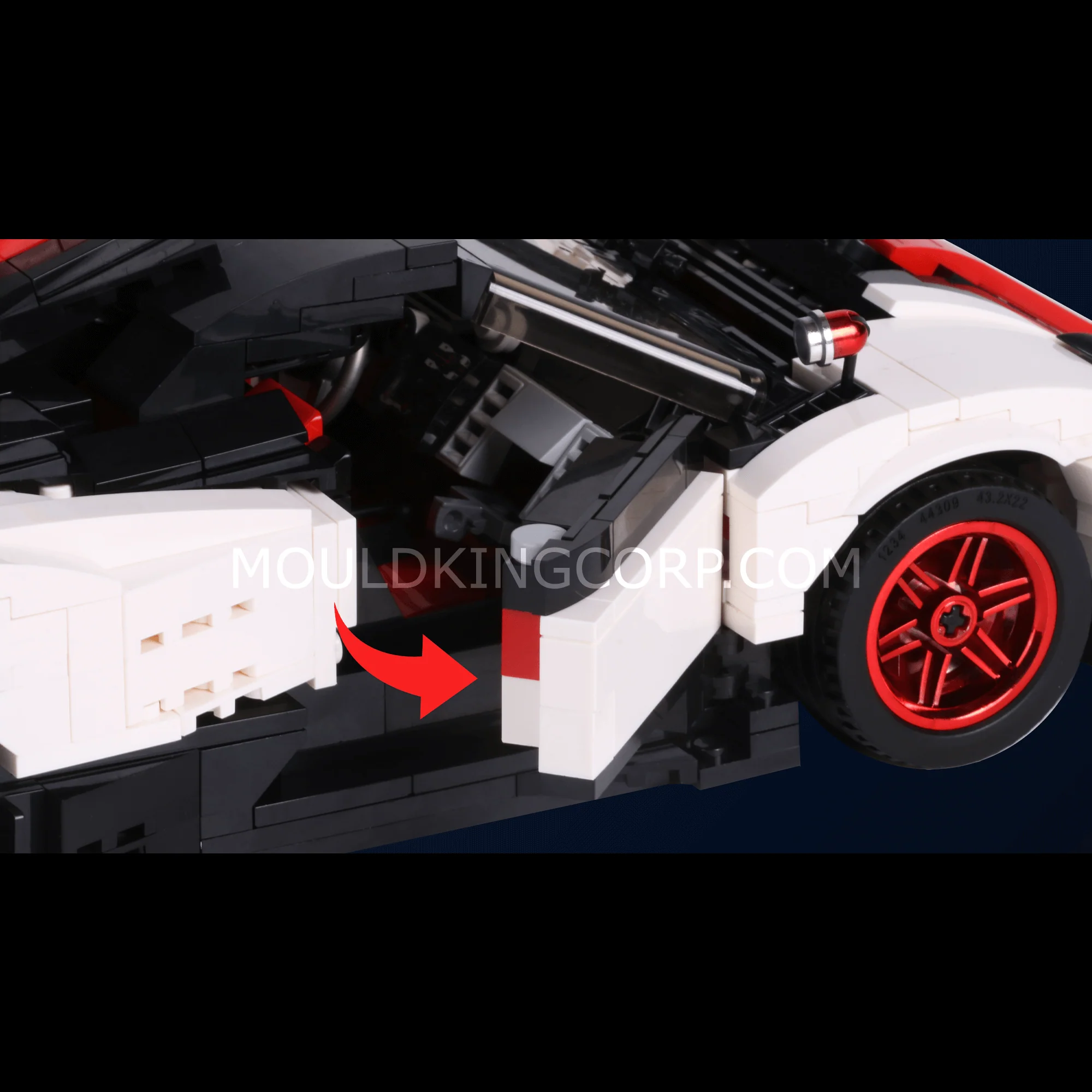 MOULD KING 13105 Zonda Sports Car Building Set | 960 PCS - Image 3