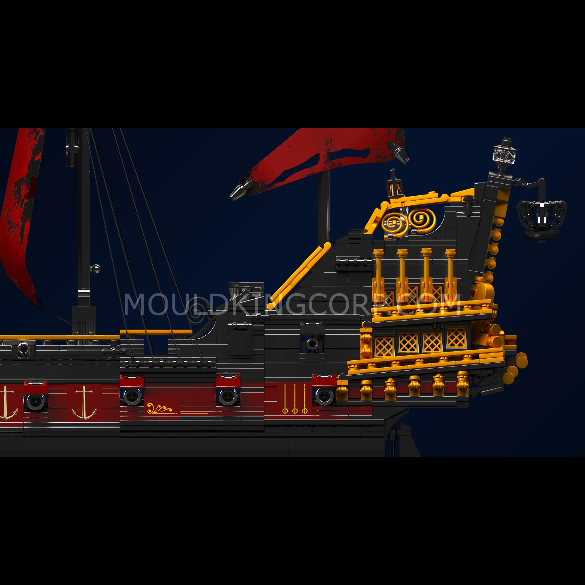 Mould King 13109 Queen Pirate Ship Model Building Set | 3,251 PCS - Image 3