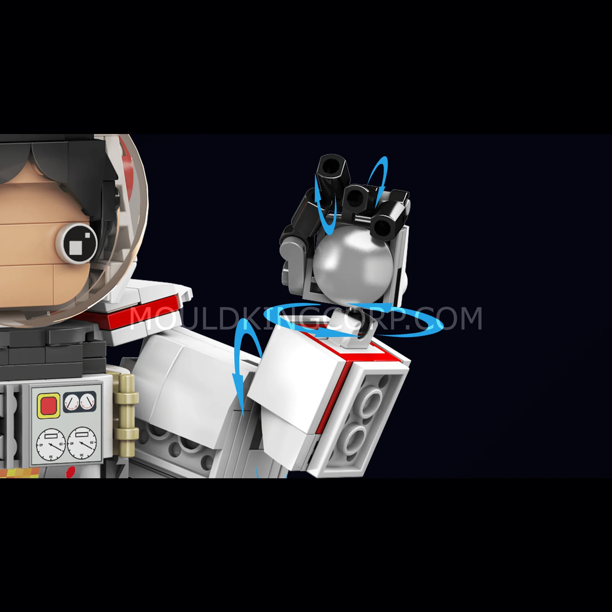 Mould King 13136 Astronaut Robot Building Toy Set | 493 PCS - Image 9