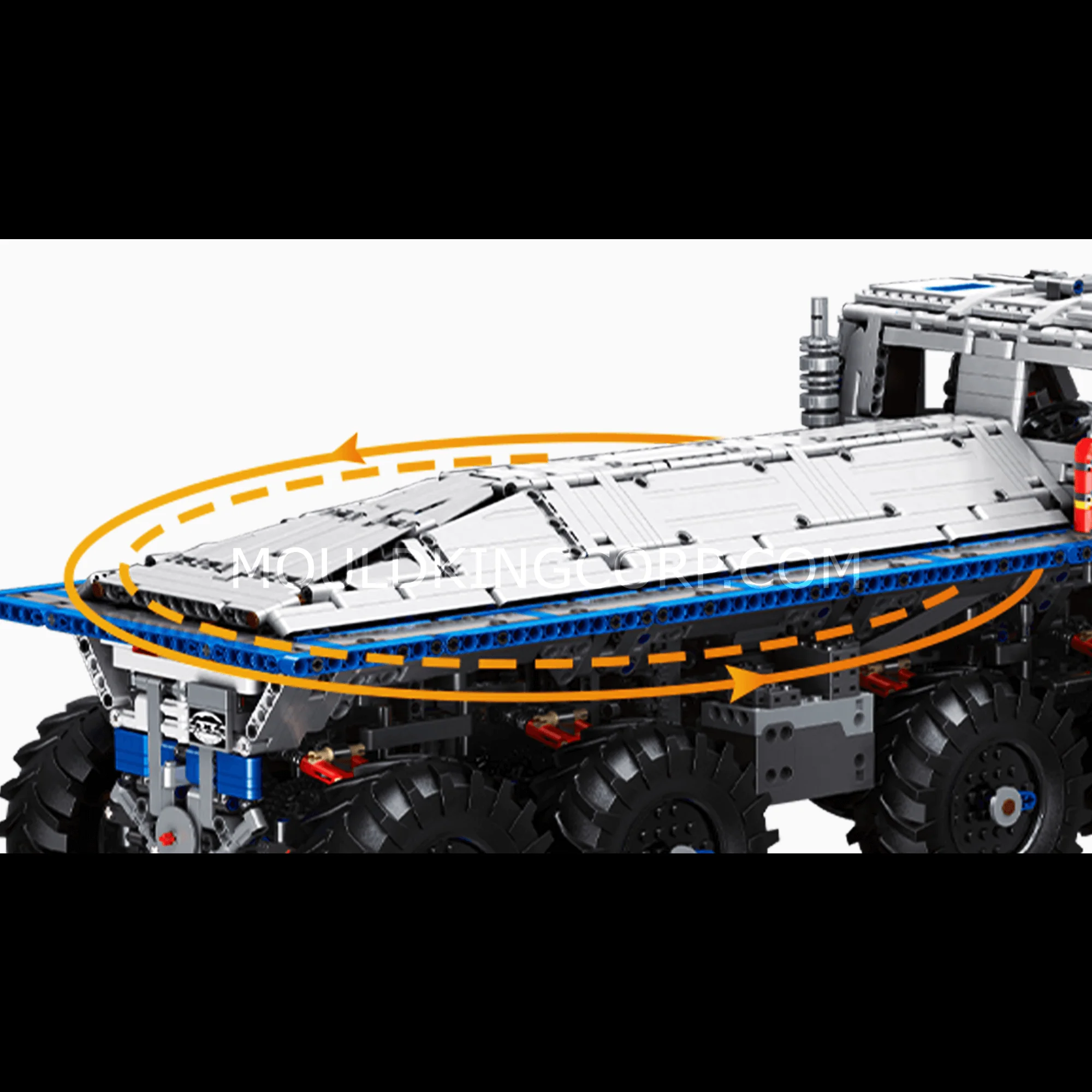 MOULD KING 13144 TA-TRAL 8WD RC Off-road Truck Building Set | 3,647 PCS - Image 4