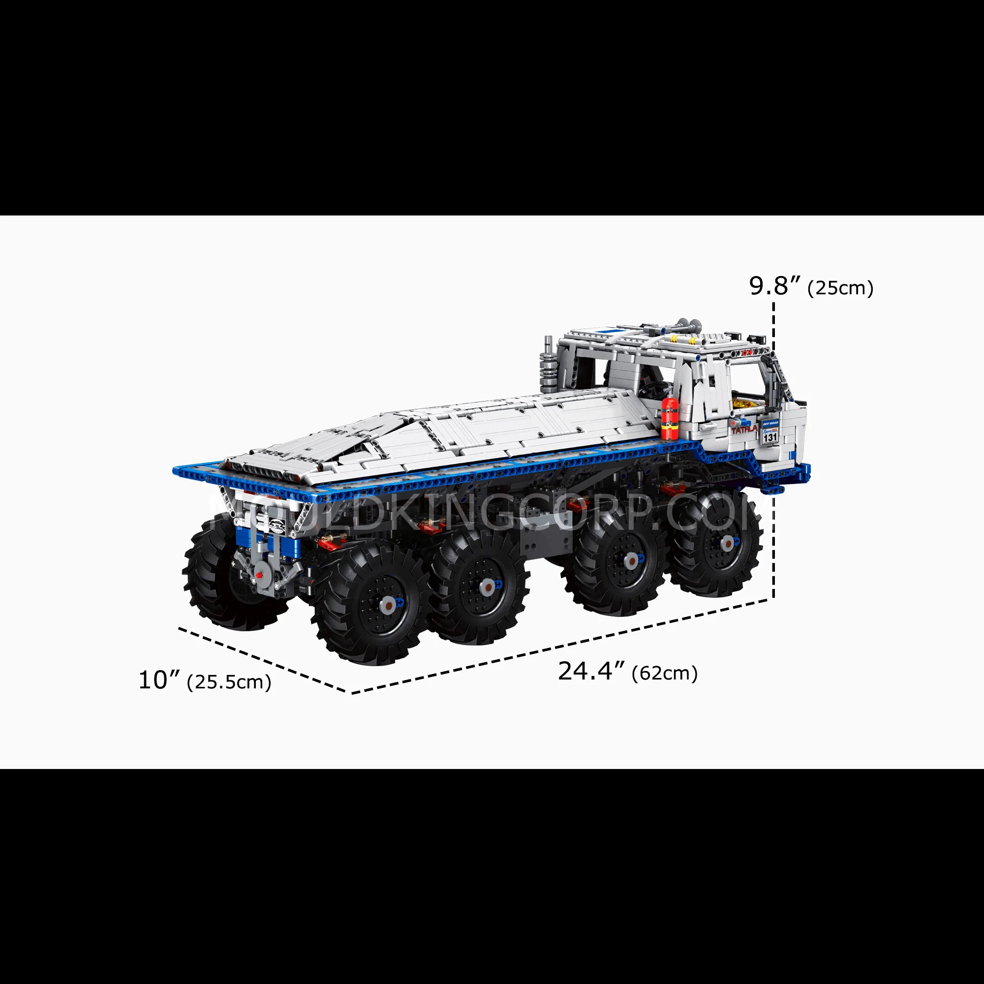 MOULD KING 13144 TA-TRAL 8WD RC Off-road Truck Building Set | 3,647 PCS - Image 6