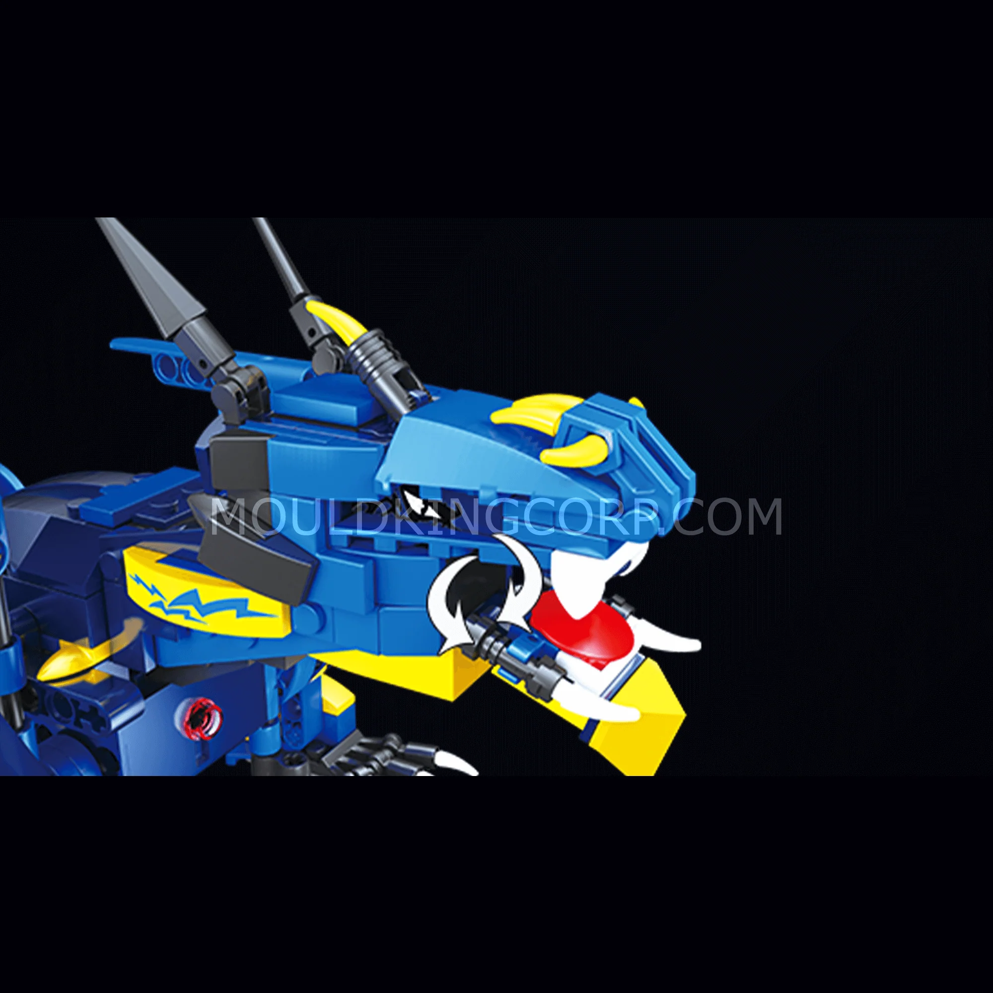 MOULD KING 13147 Remote Control Water Dragon STEM Building Set | 410 PCS - Image 3