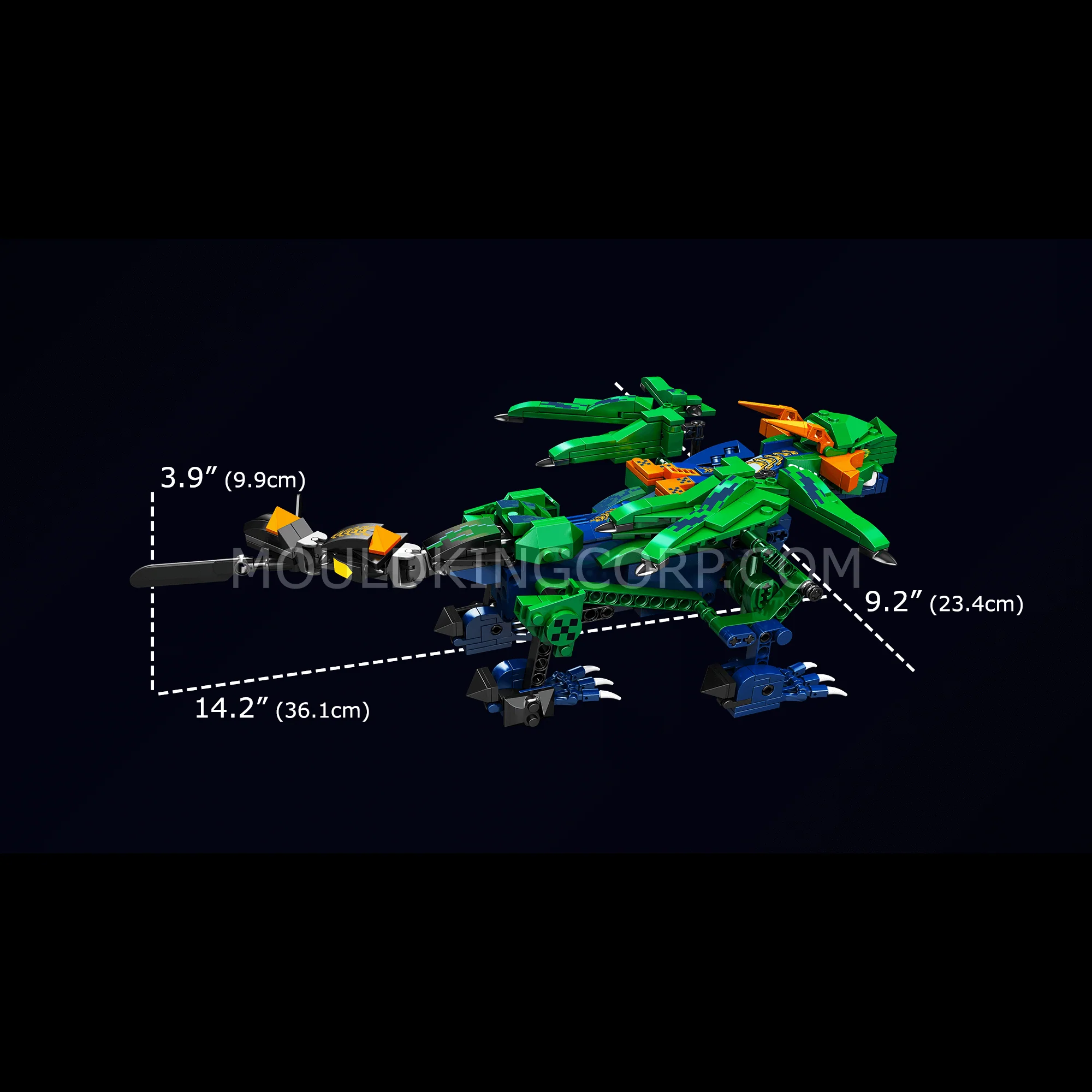 MOULD KING 13149 Remote Control Forest Guardian Dragon STEM Building Set | 433 PCS - Image 6