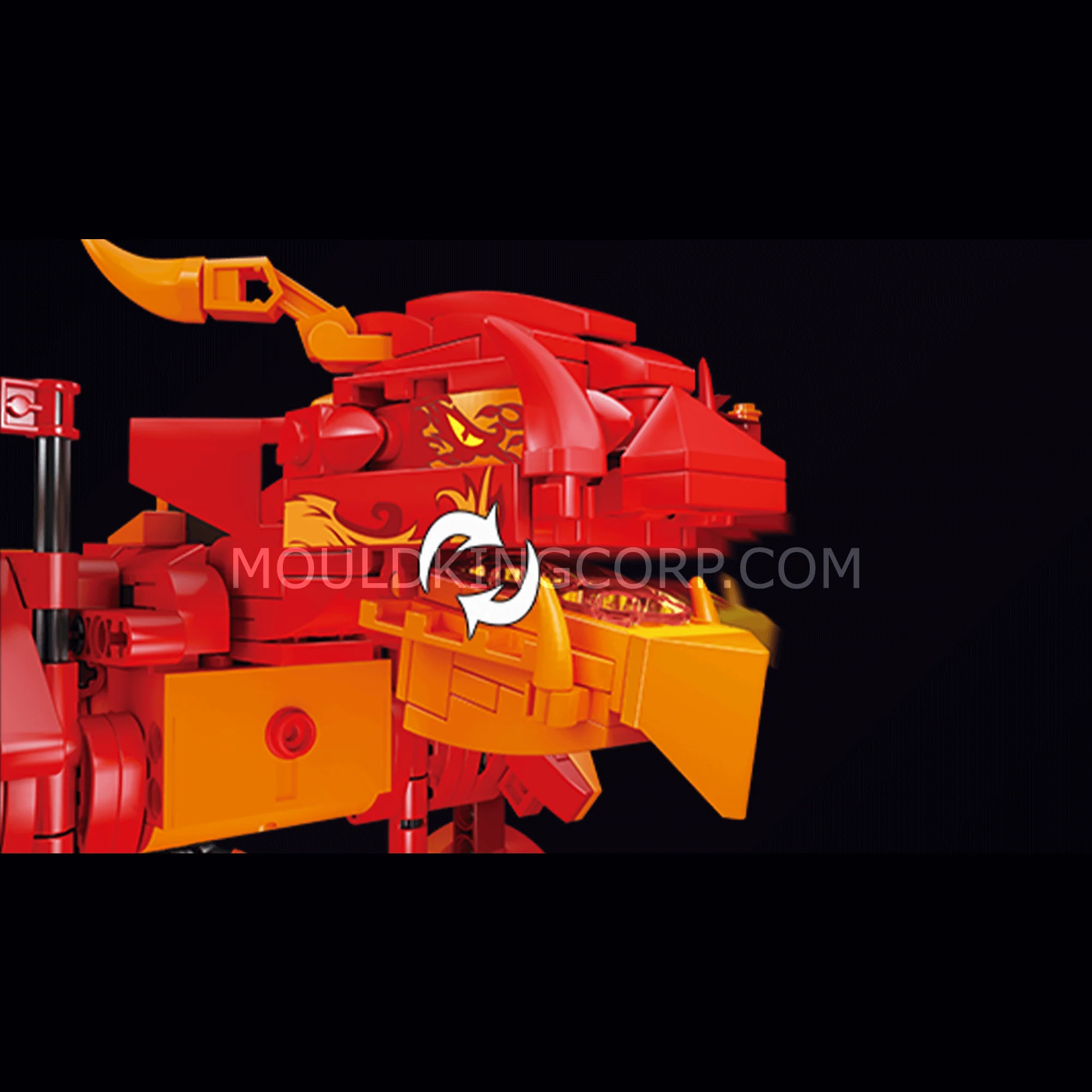 MOULD KING 13148 Remote Control Fire Dragon STEM Building Set | 485 PCS - Image 3