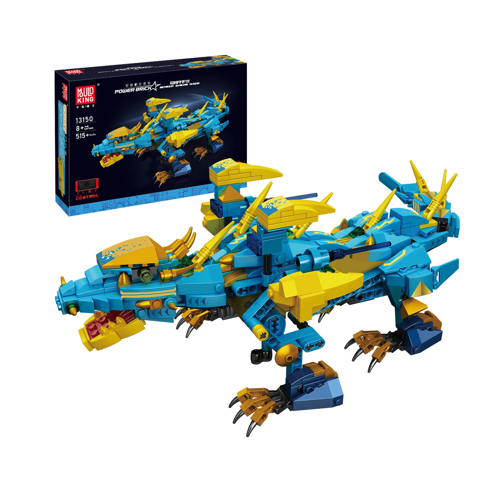 MOULD KING 13150 Remote Control Frost Ocean Dragon STEM Building Set | 515 PCS