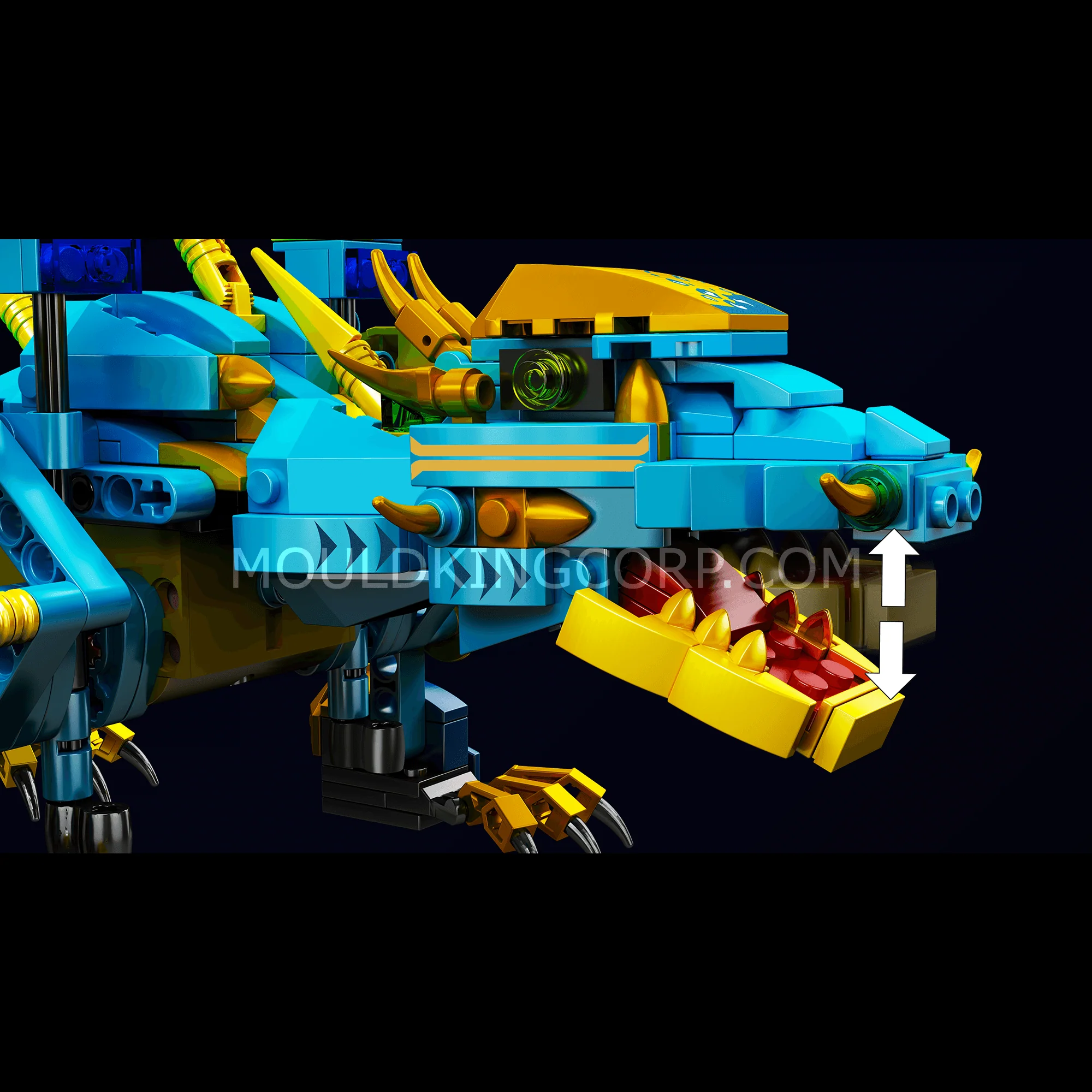 MOULD KING 13150 Remote Control Frost Ocean Dragon STEM Building Set | 515 PCS - Image 2