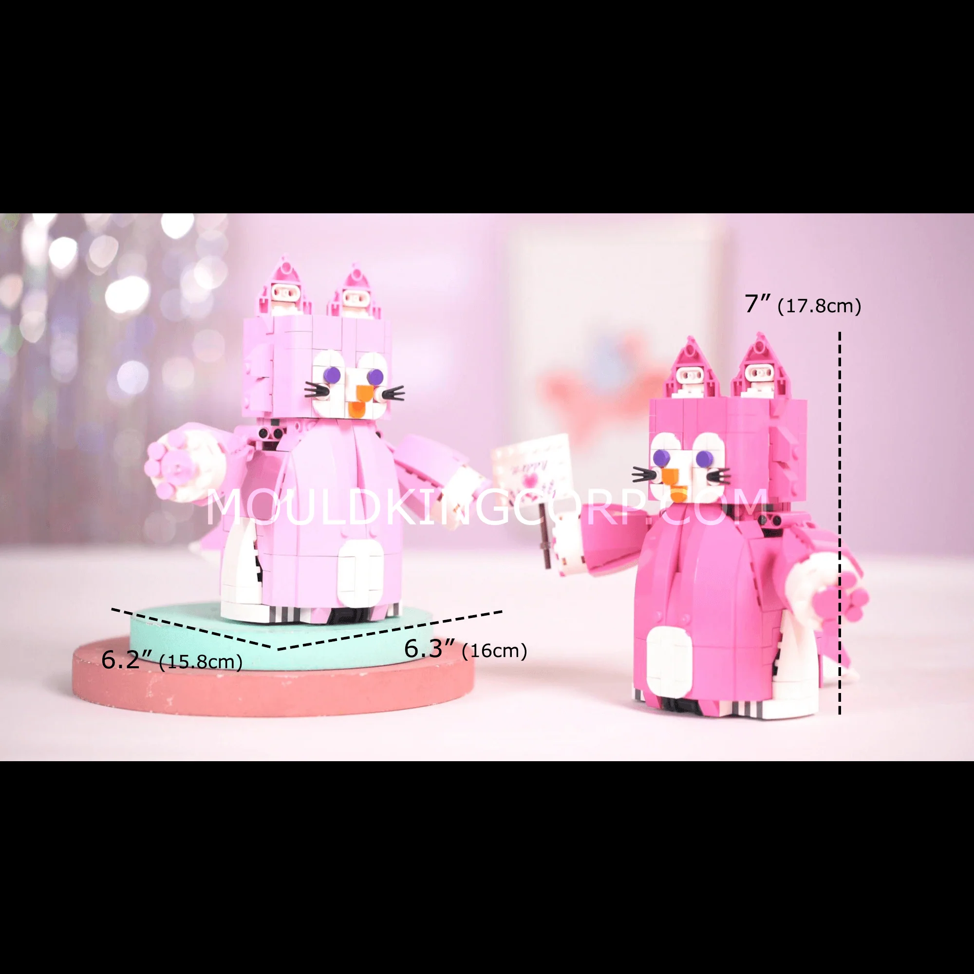 Mould King 13159 Rose Red Cute Fox Robot Building Set | 438 PCS - Image 5