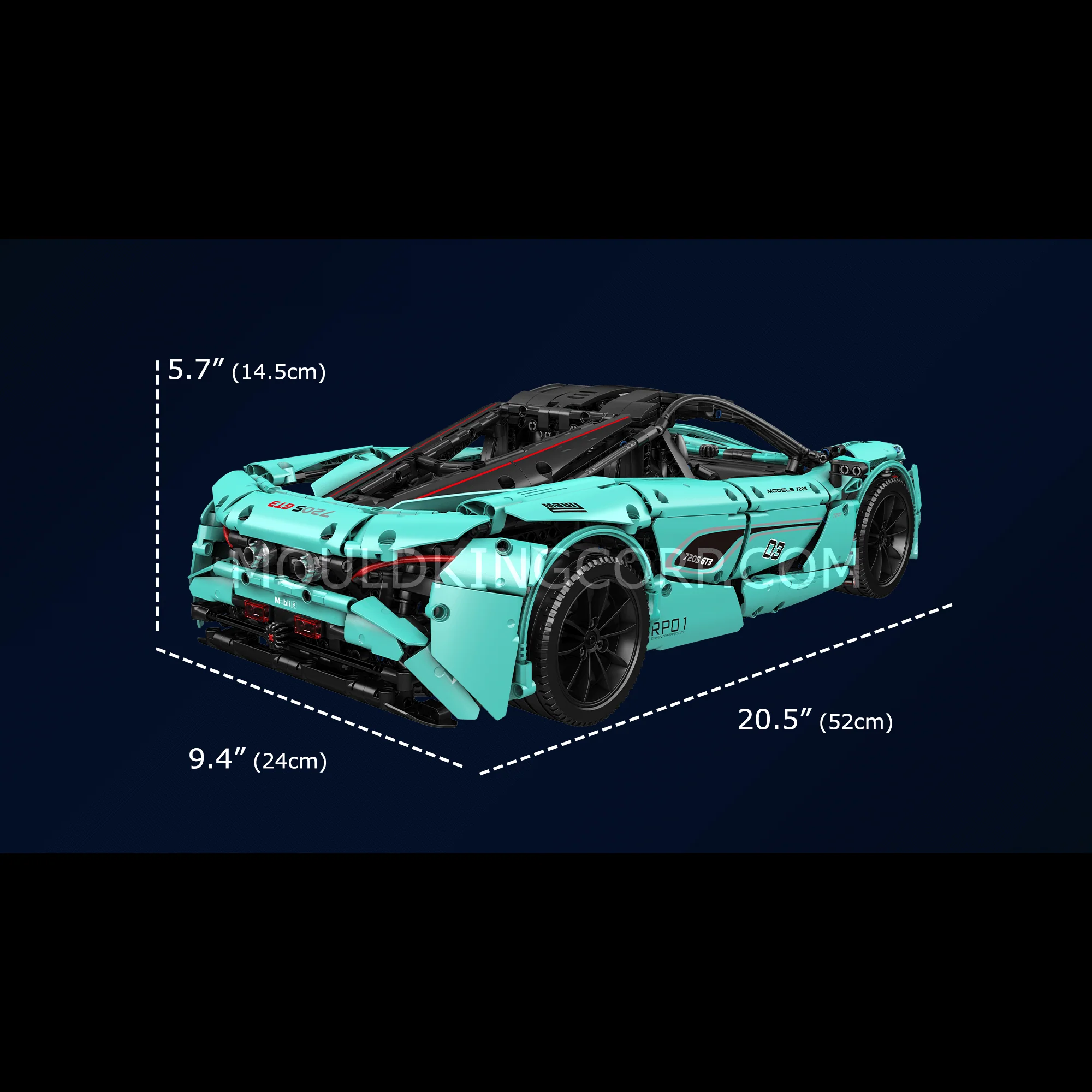 Mould King 13167 720S Tiffany Sports Car Remote Controlled Building Set | 3,188 PCS - Image 6