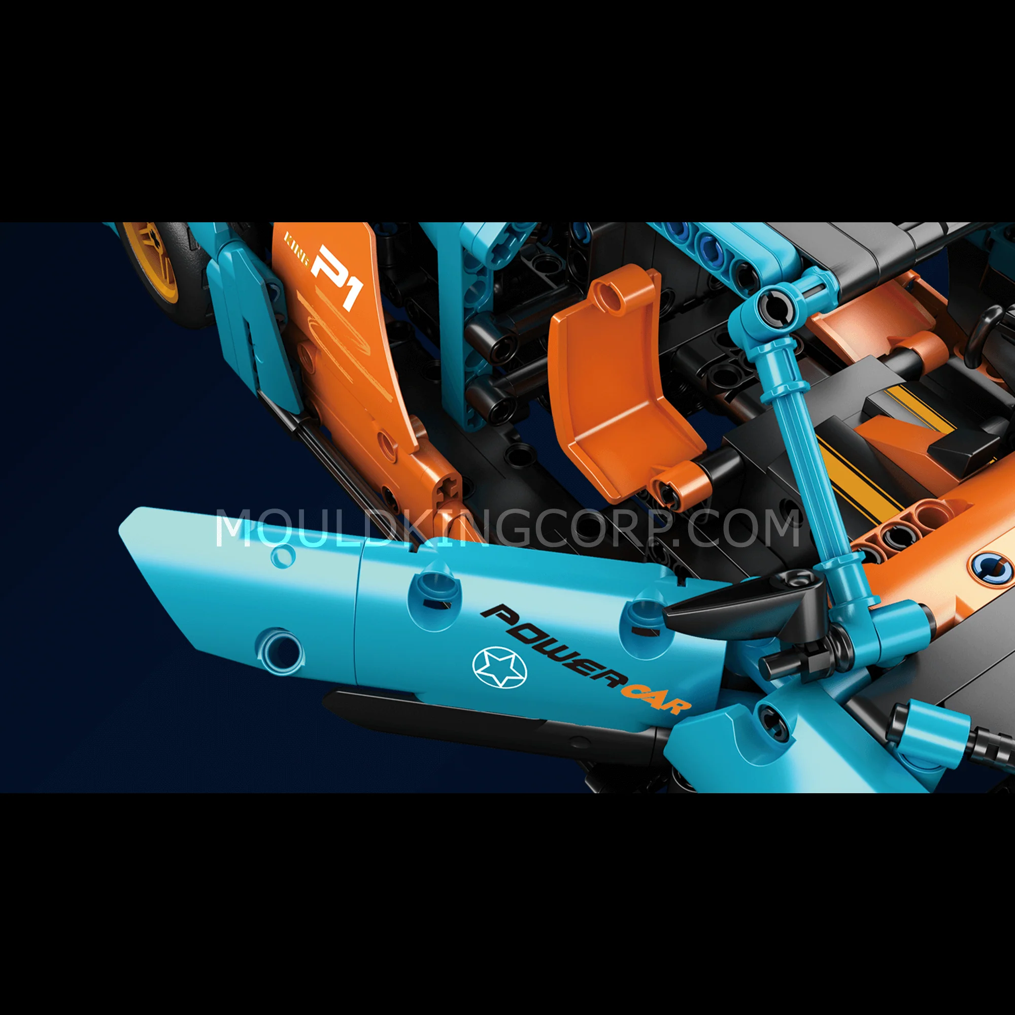 Mould King 13174 P1-GTR Sports Car Model Building Set | 936 PCS - Image 4