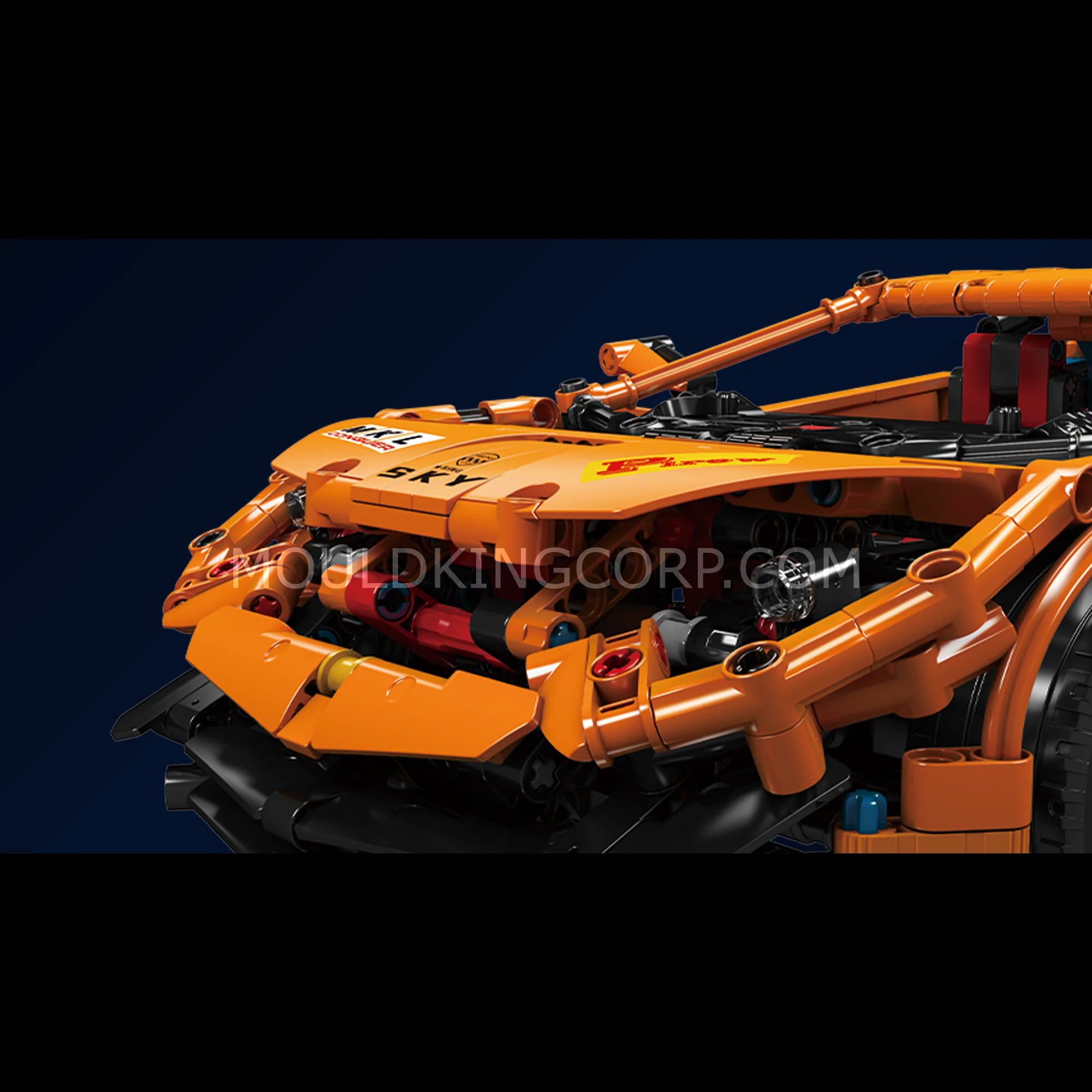 MOULD KING 13177 Italian Bull SVJ Remote Controlled Car Building Set | 1,608 PCS - Image 3