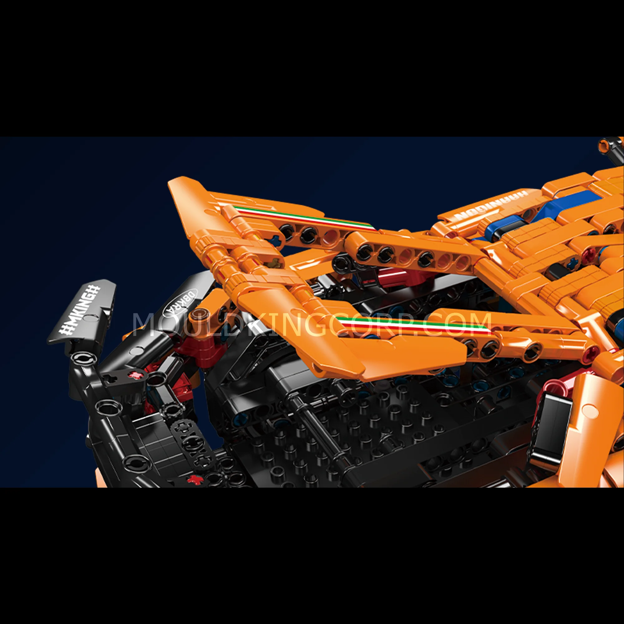 MOULD KING 13177 Italian Bull SVJ Remote Controlled Car Building Set | 1,608 PCS - Image 4