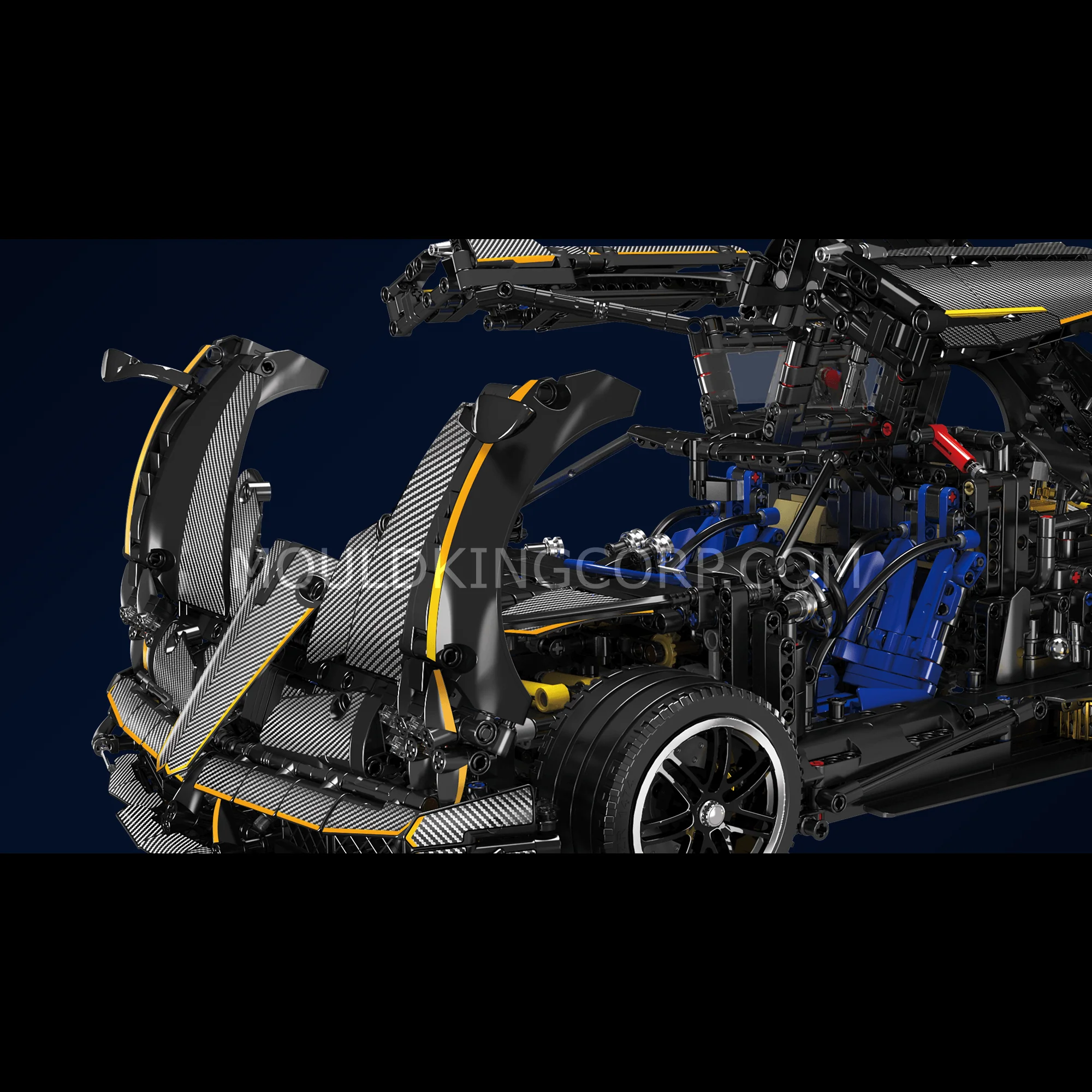 Mould King 13182 Huayra Hyper Car Model Building Set | 4,802 PCS - Image 6