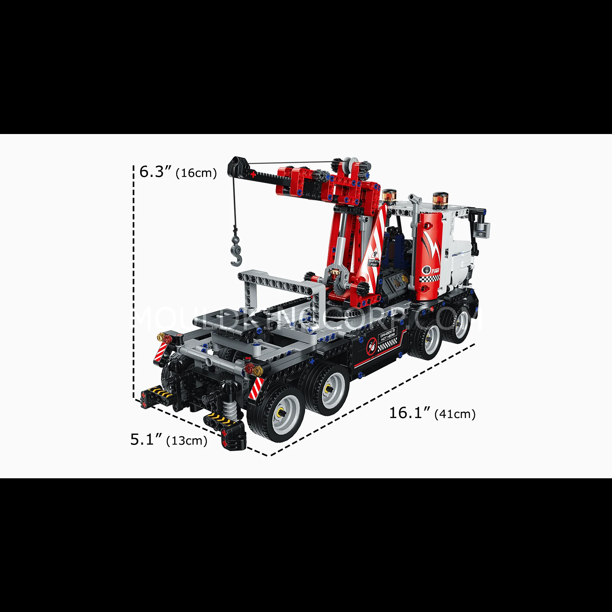 MOULD KING 15027 Remote Control Tow Truck Building Set | 938 PCS - Image 6