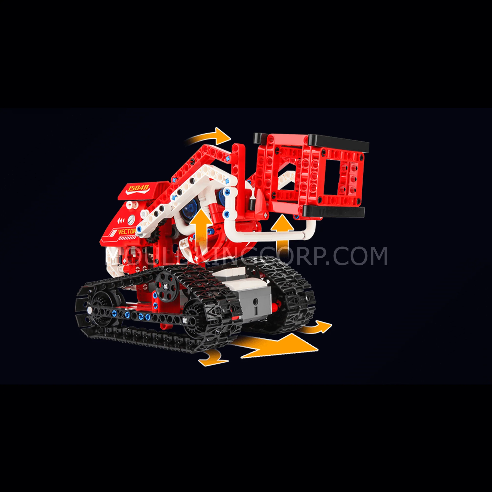 MOULD KING 15048 Power Brick Vector 3 In 1 Robot Building Set | 568 PCS - Image 3