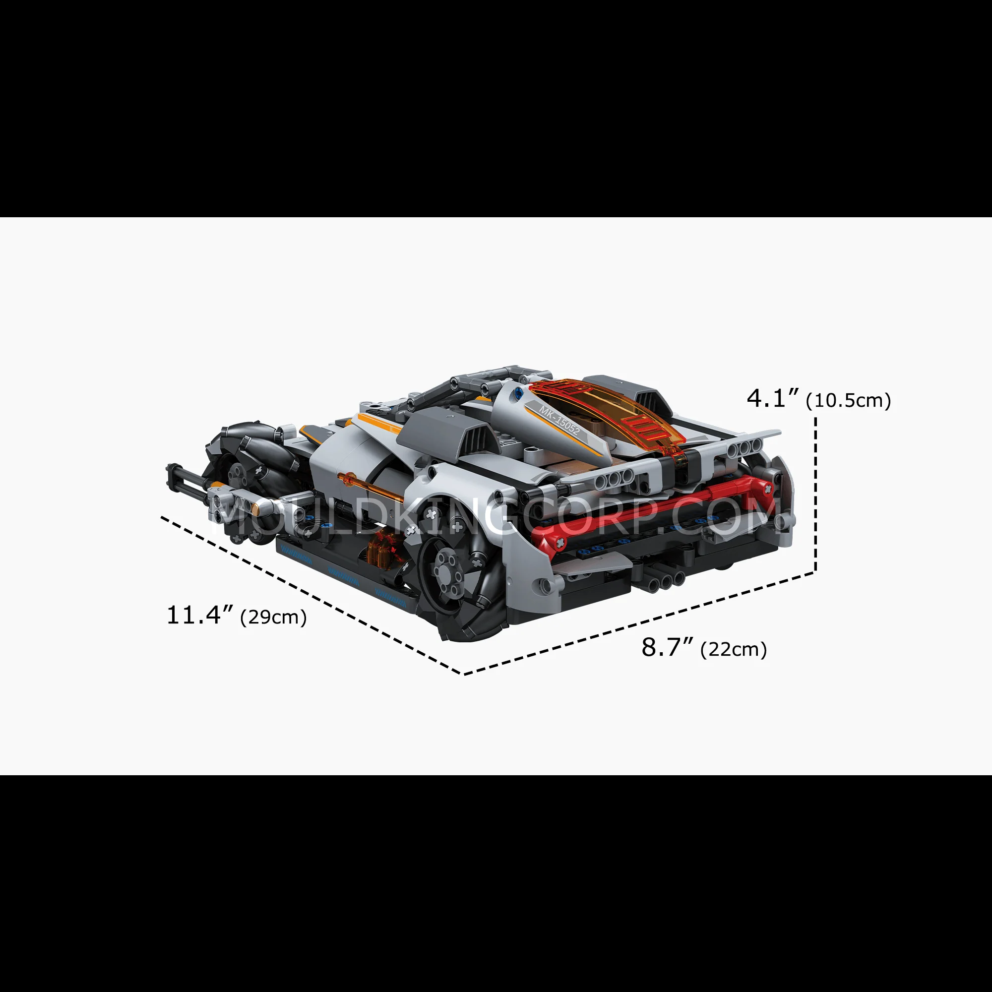 Mould King 15052 Desert Storm Car Building Set | 555 PCS - Image 6