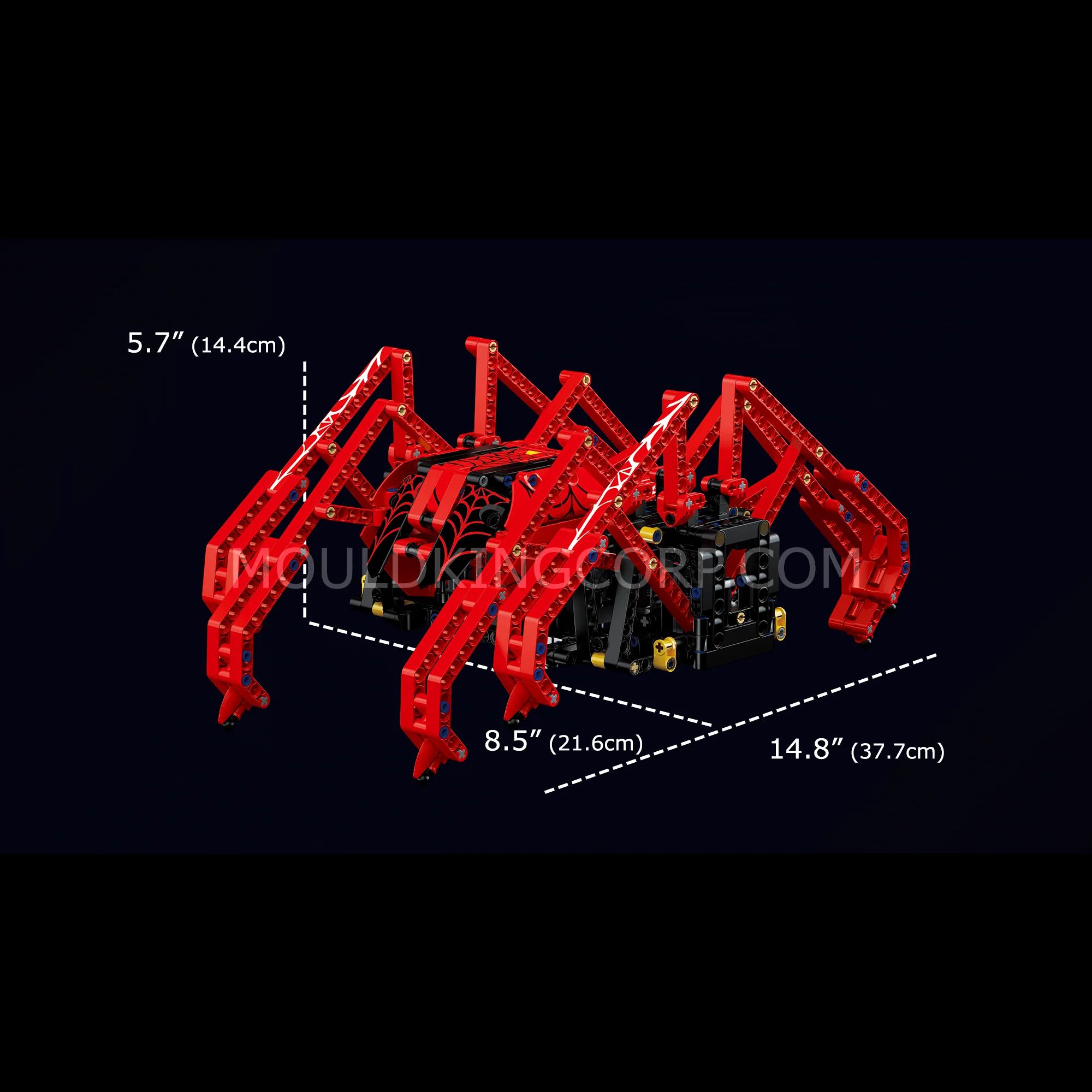 Mould King 15053 Remote Control Moving Spider Building Set | 818 PCS - Image 6