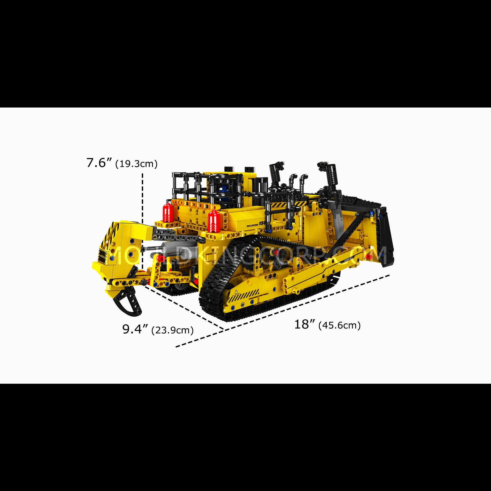 Mould King 15084 D11 Bulldozer Remote Controlled Model Building Set | 1,508 PCS - Image 6
