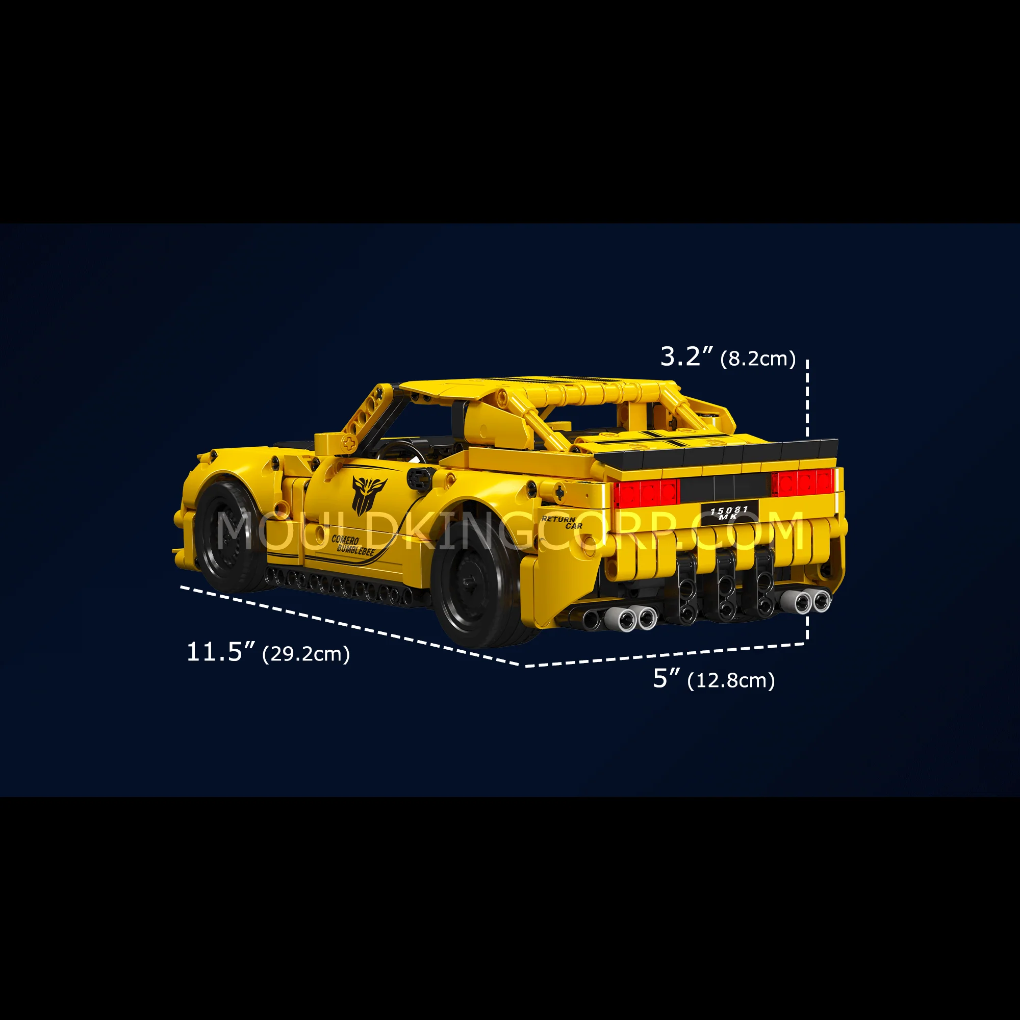 Mould King 15081 Challenger American Muscle Car Model Building Set | 736 PCS - Image 6