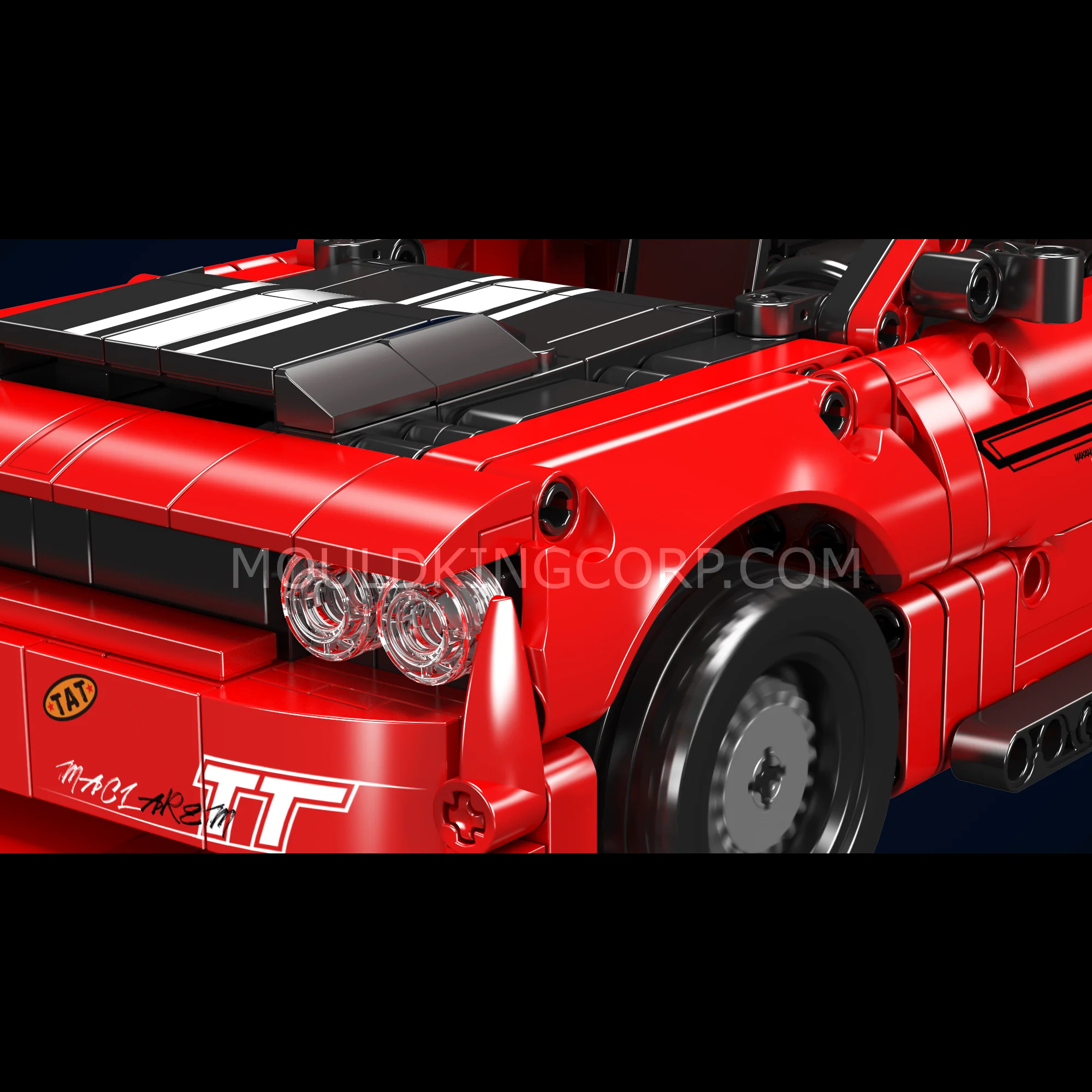 Mould King 15080S Challenger American Muscle Car Model Building Set | 763 PCS - Image 3