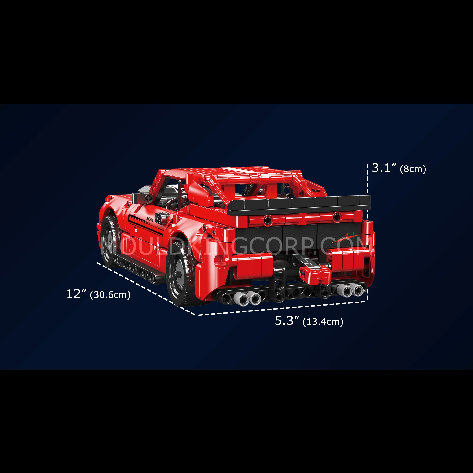 Mould King 15080S Challenger American Muscle Car Model Building Set | 763 PCS - Image 6
