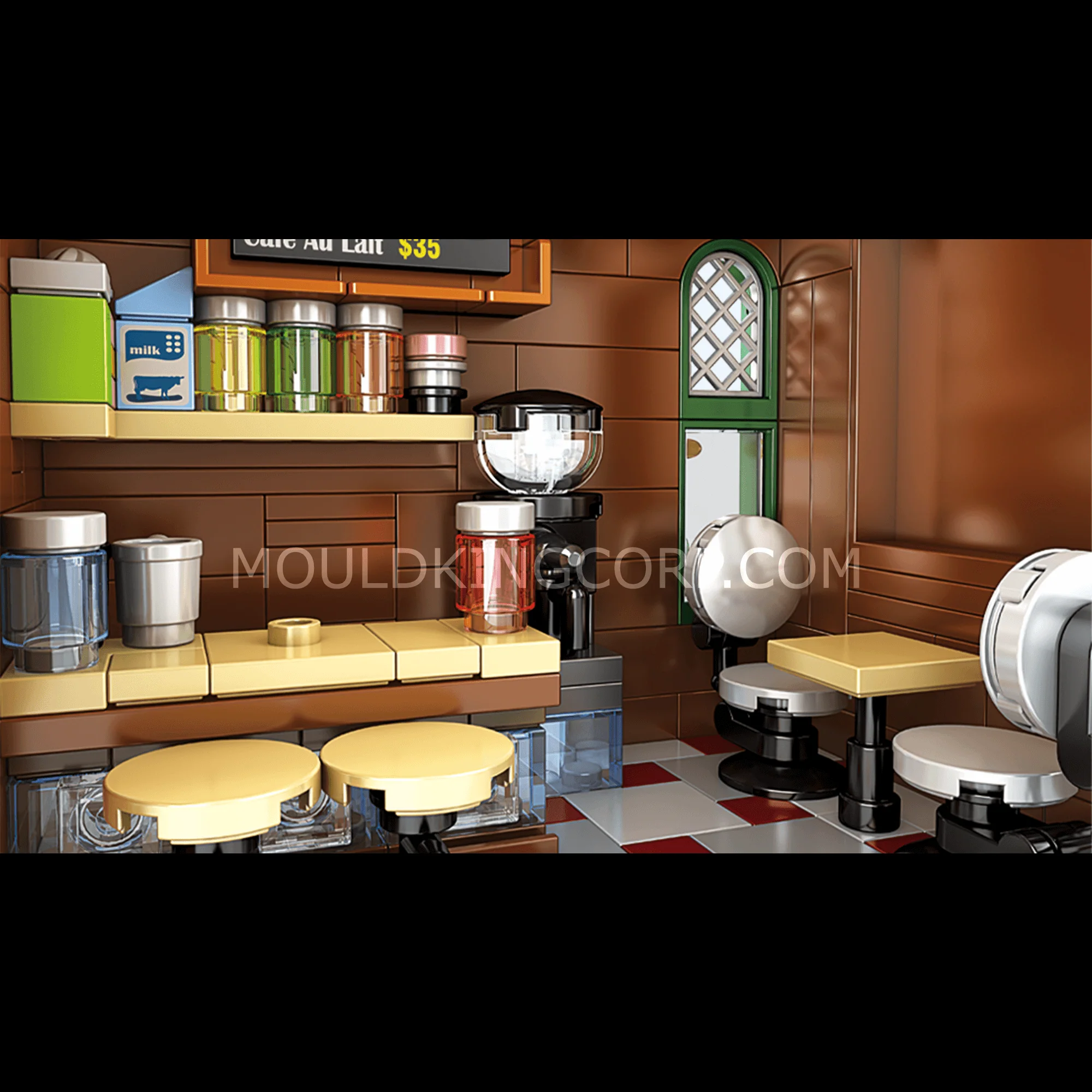 MOULD KING 16008 Coffee House Building Set | 3,103 PCS - Image 3