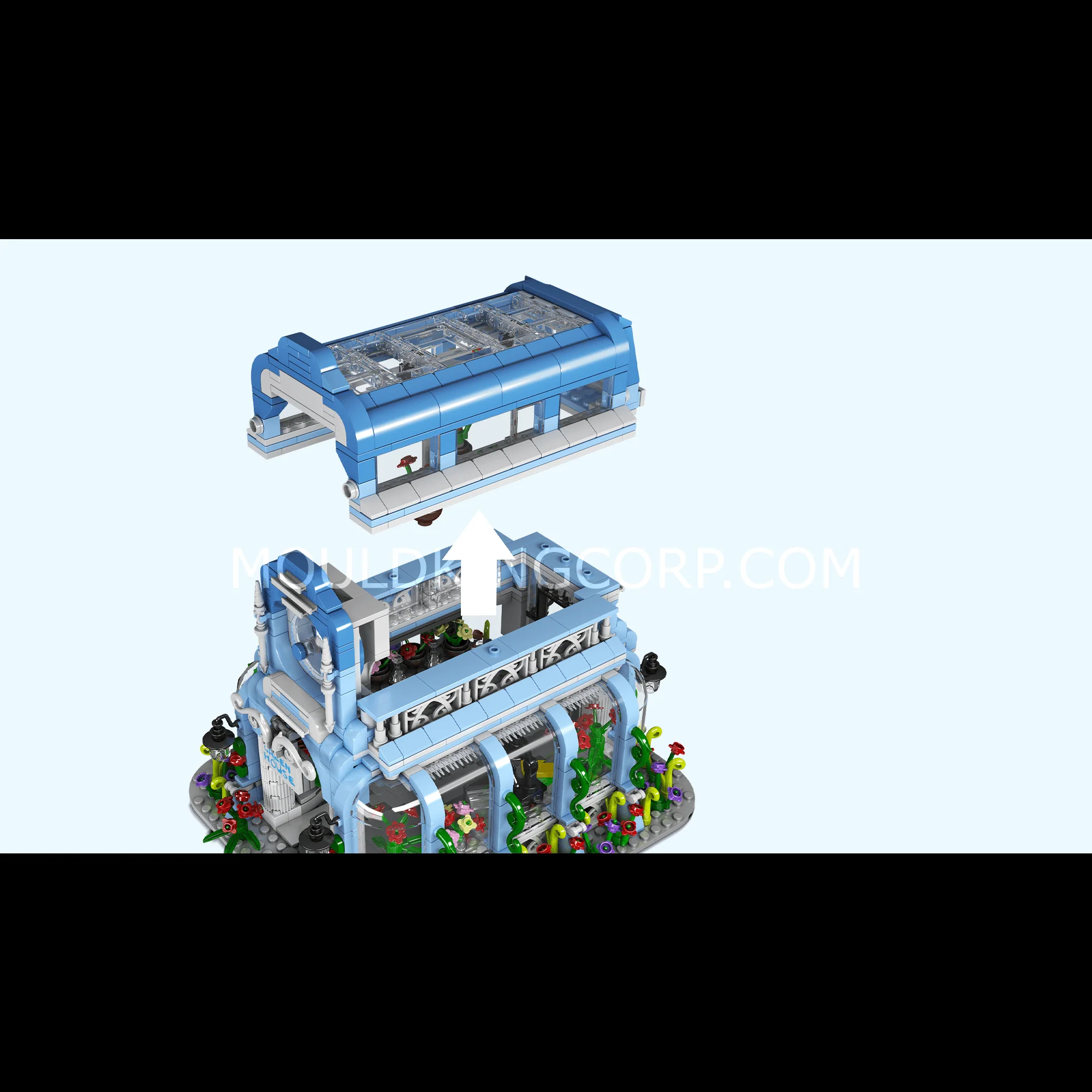 Mould King 16048 Botanical Garden Model Building Set | 1,289 PCS - Image 5