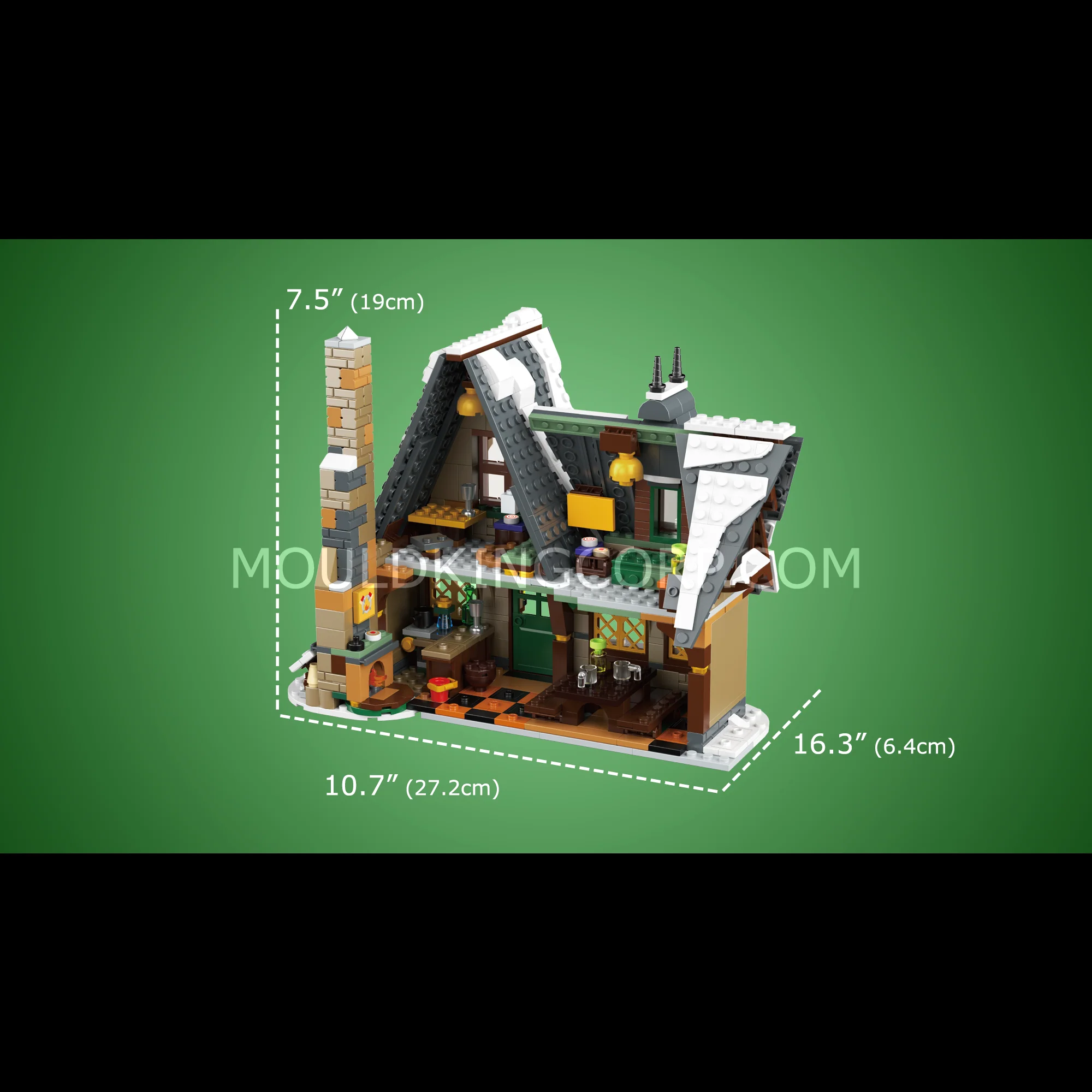 Mould King 16049 Christmas Cottage Building Set | 766 PCS - Image 6