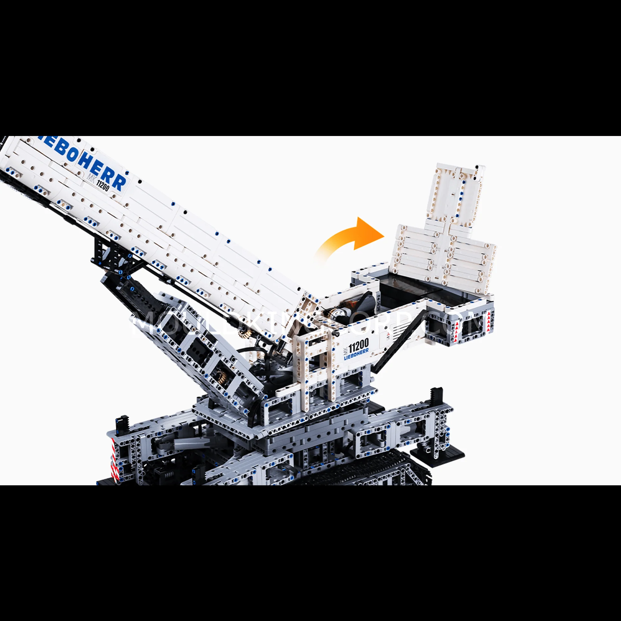 MOULD KING 17002 Crawler Crane 11200 Building Set | 4000 PCS - Image 4