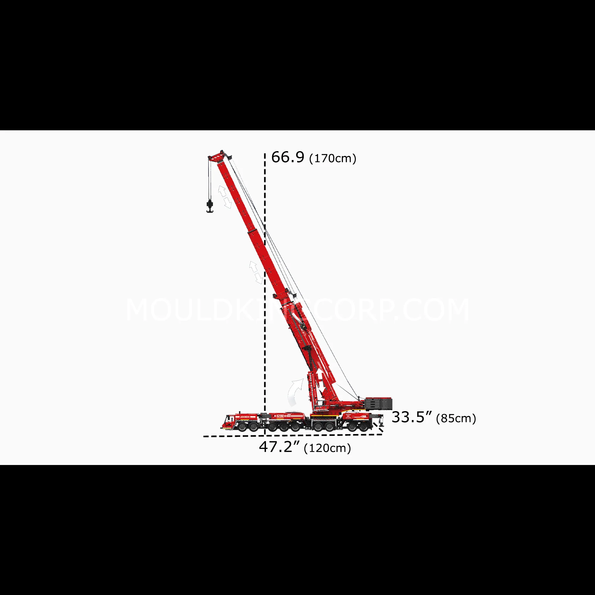 Mould King 17007 Ultimate Liebherr LTM 11200 Remote Controlled Crane Building Sets | 8,506 Pcs - Image 12