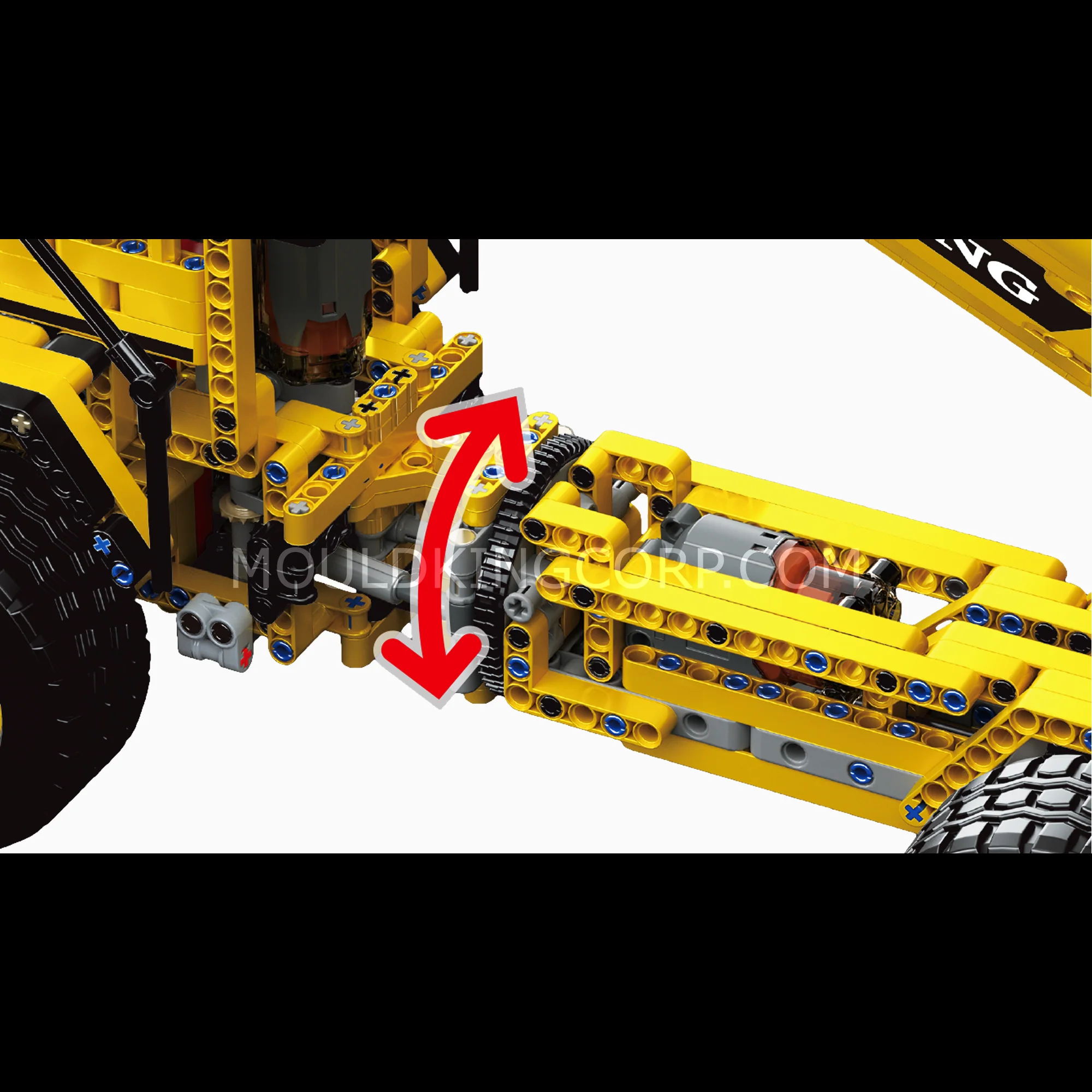 MOULD KING 17010S Remote Control Dump Truck Building Toy Set | 1,930 PCS - Image 3