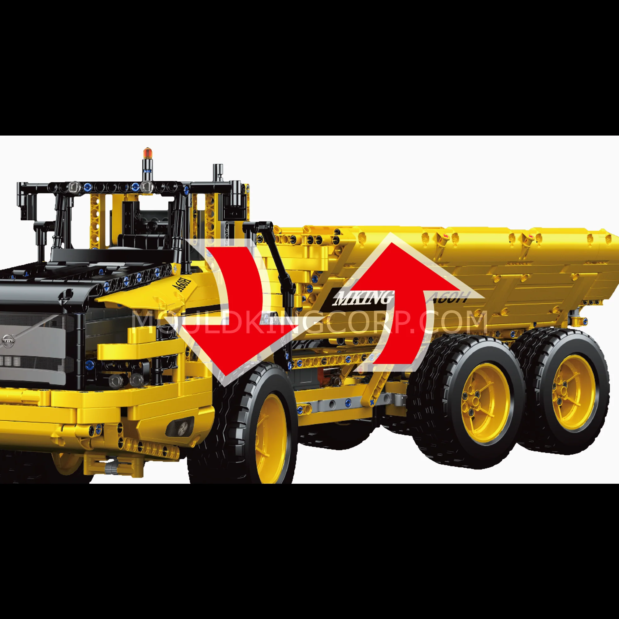 MOULD KING 17010S Remote Control Dump Truck Building Toy Set | 1,930 PCS - Image 4