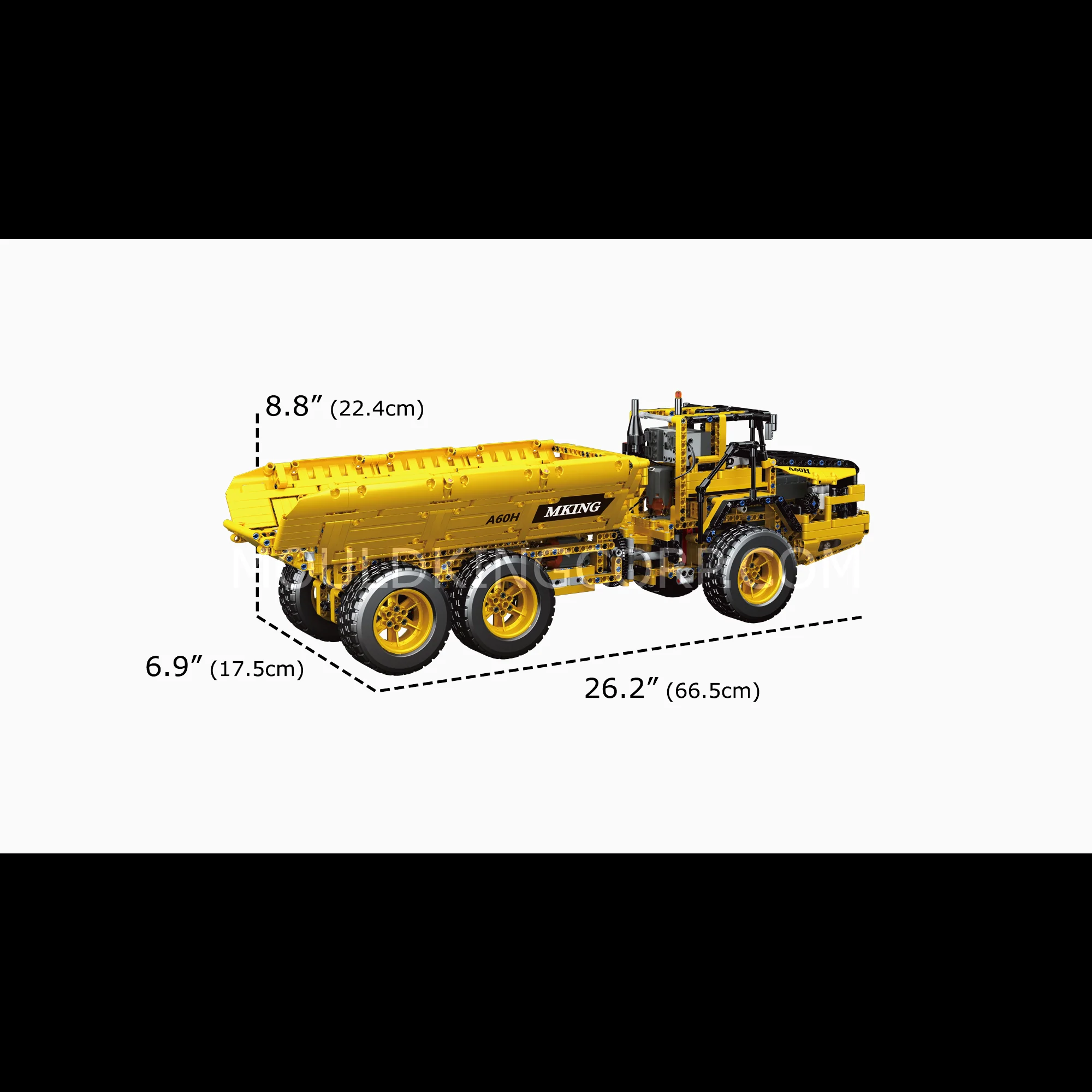 MOULD KING 17010S Remote Control Dump Truck Building Toy Set | 1,930 PCS - Image 6