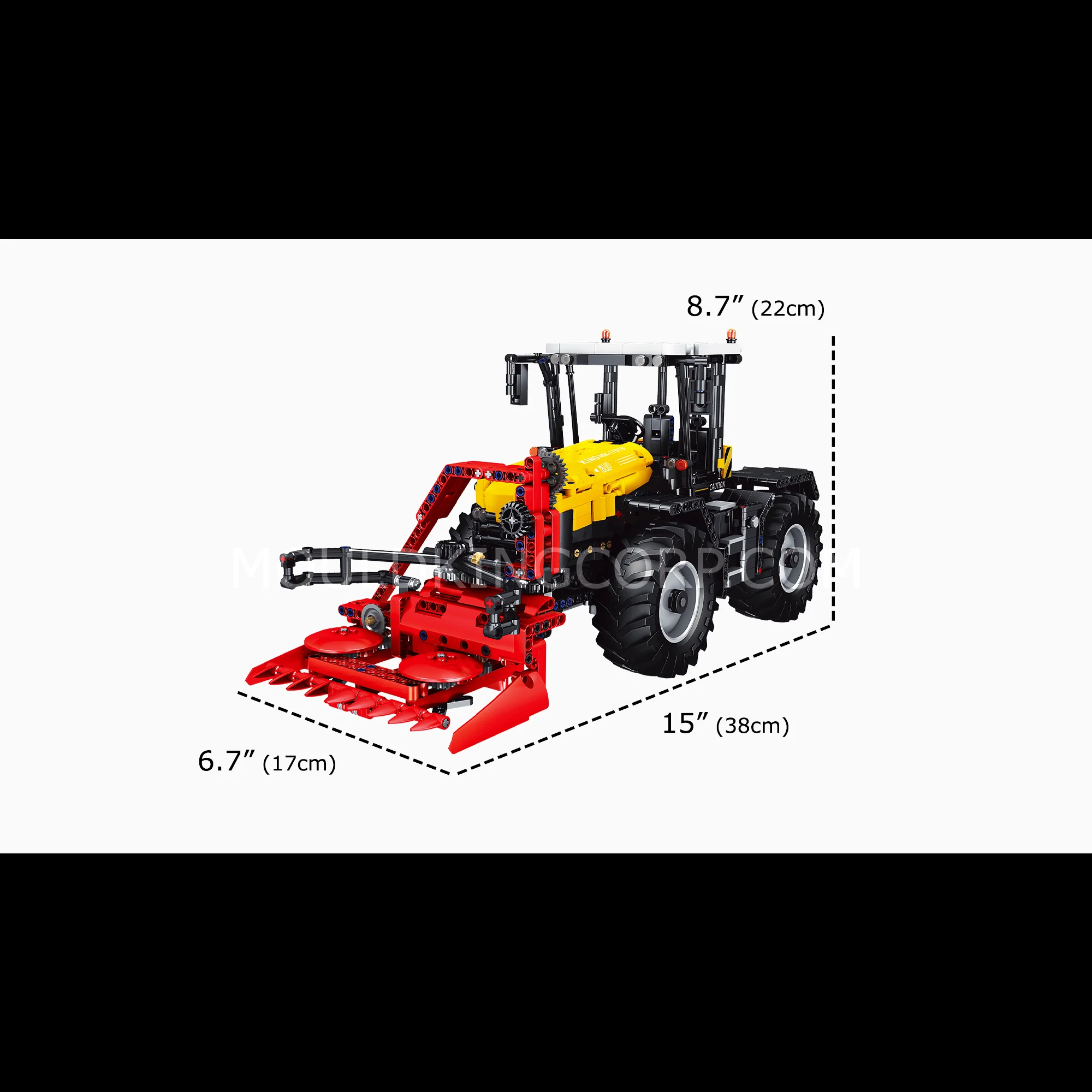 MOULD KING 17019 Farm Tractor Remote Controlled Building Set | 2,596 PCS - Image 7